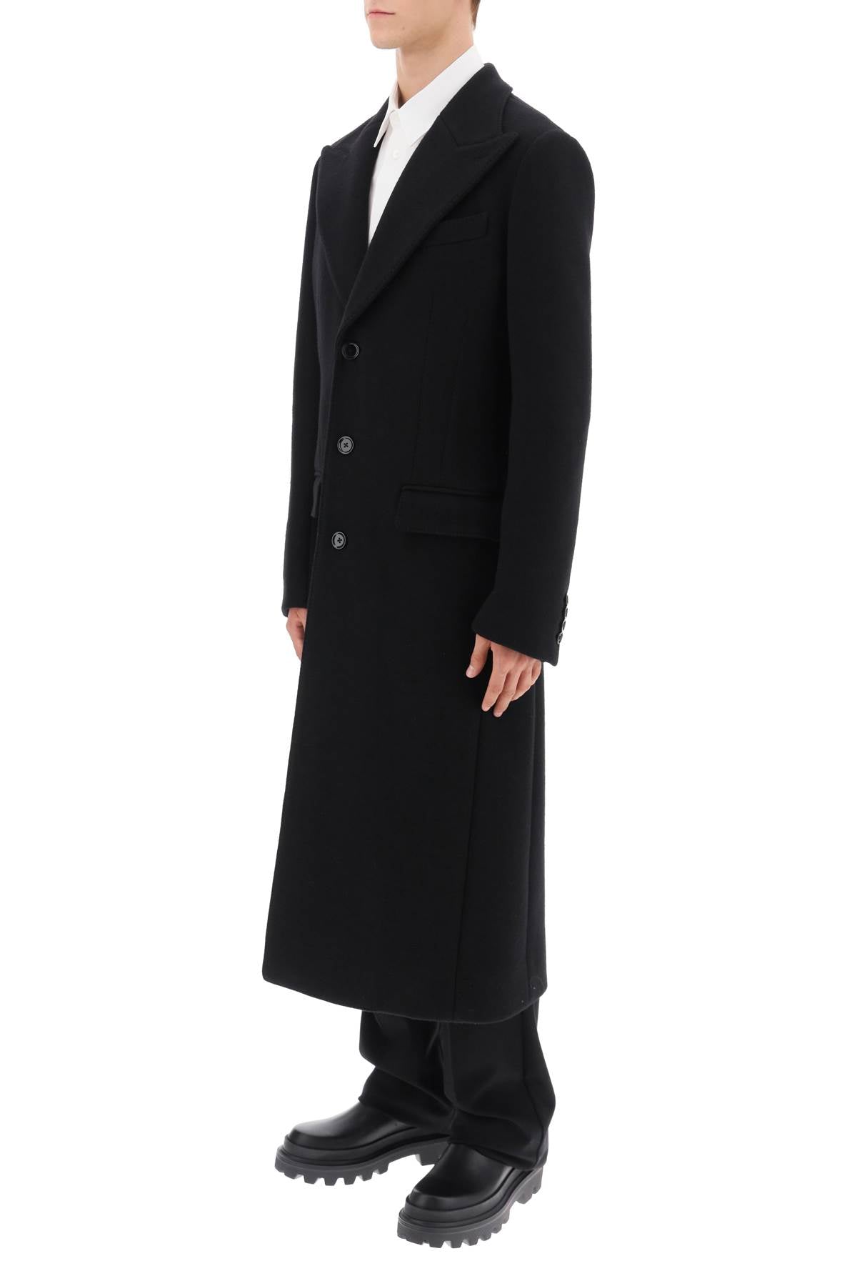 Dolce & Gabbana Dolce & gabbana techno-wool deconstructed coat