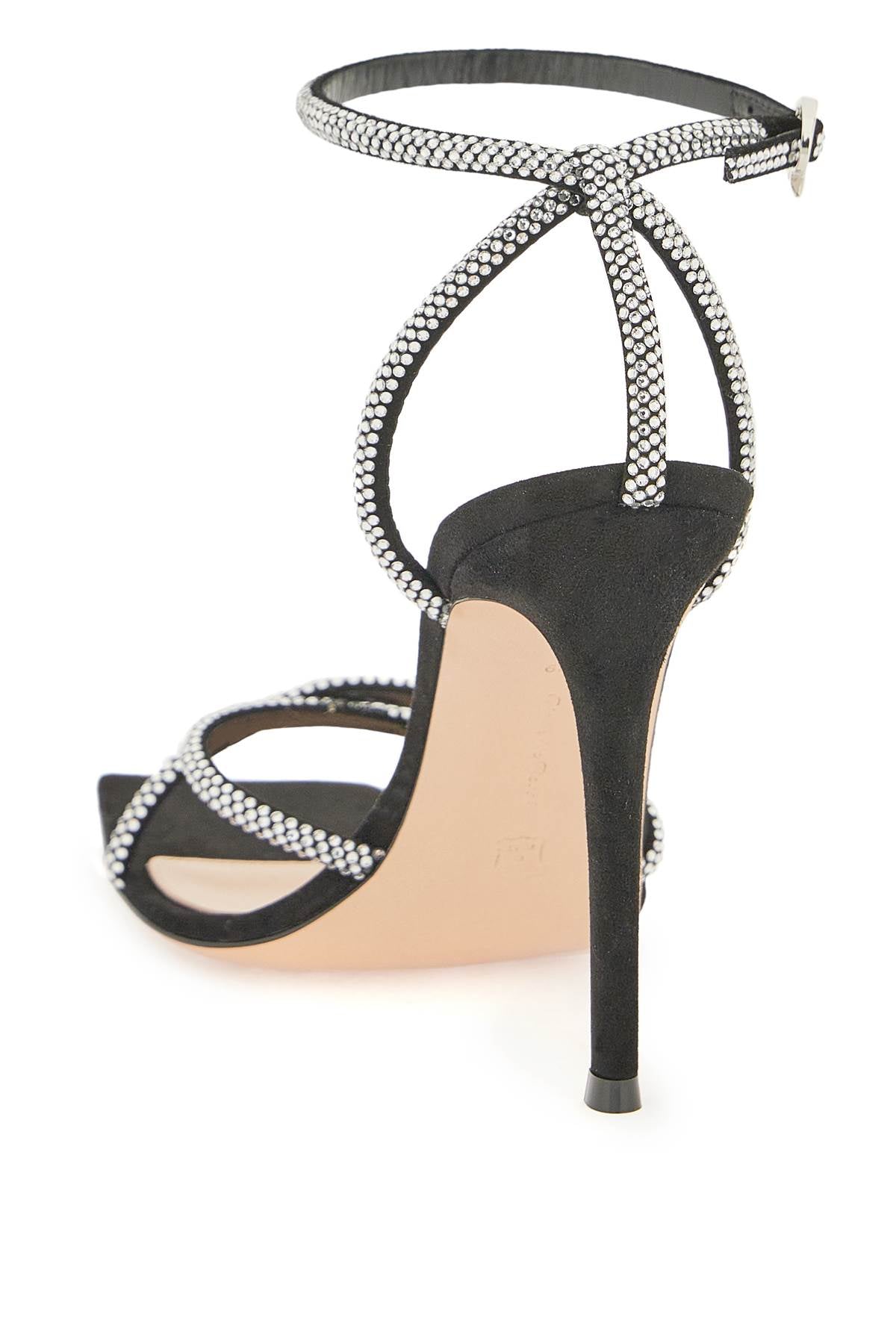 Gianvito Rossi Gianvito rossi suede sandals with rhinestones