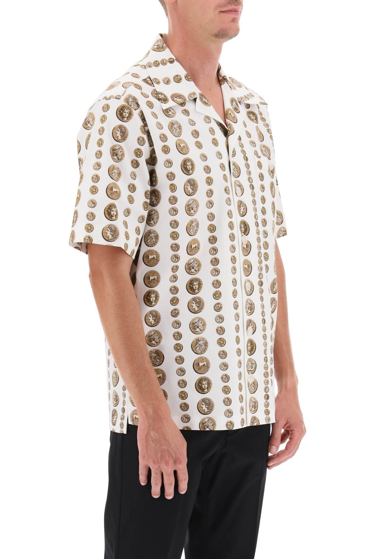 Dolce & Gabbana Dolce & gabbana coin print short sleeve shirt