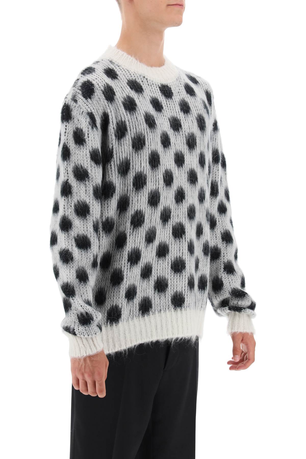 Marni Marni polka dot mohair sweater