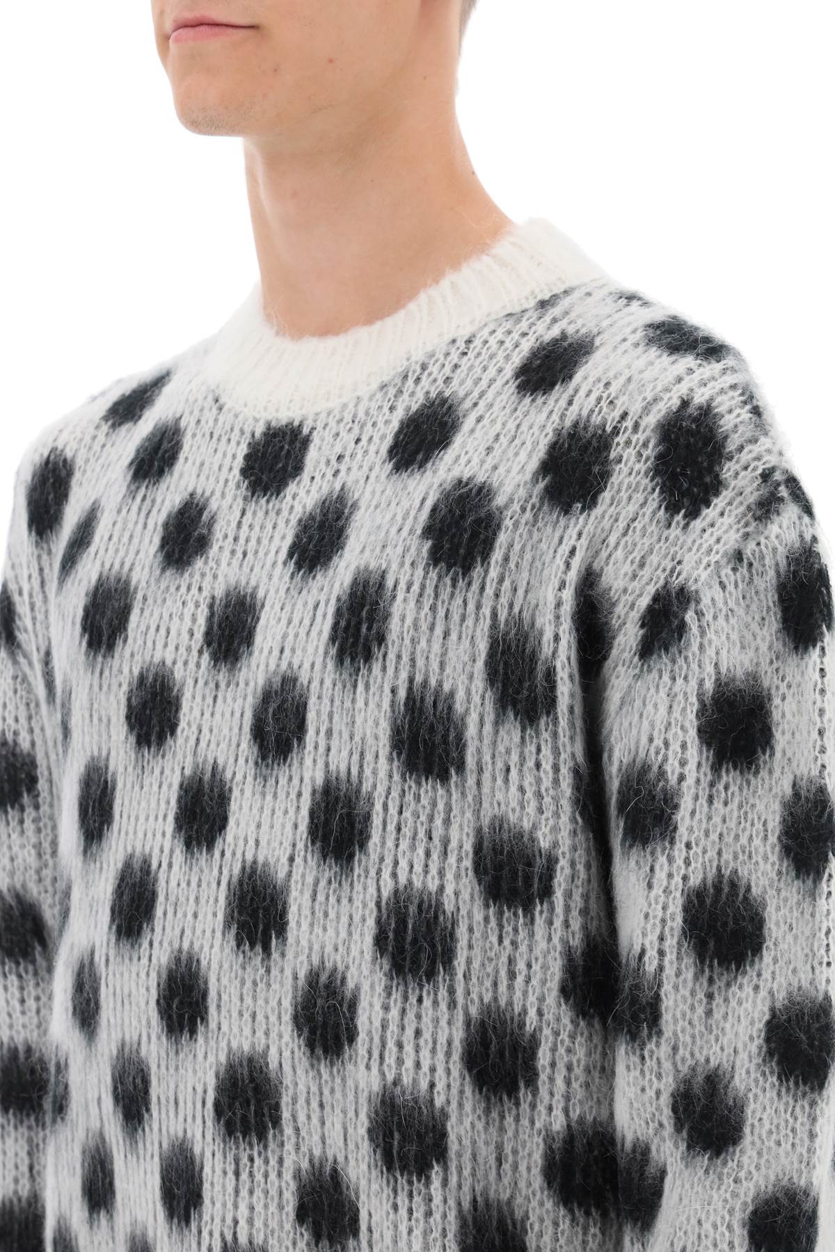 Marni Marni polka dot mohair sweater