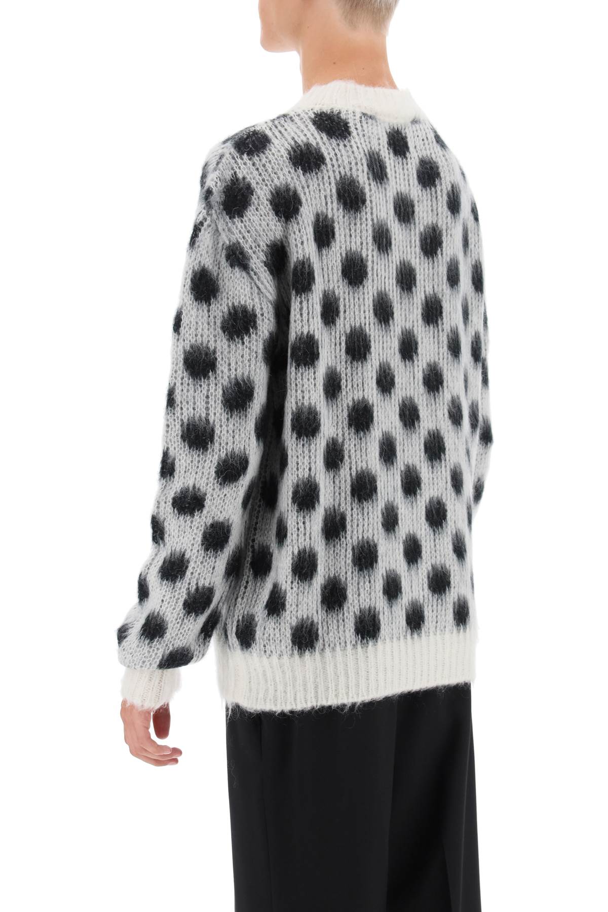 Marni Marni polka dot mohair sweater