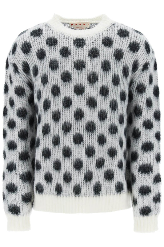 Marni Marni polka dot mohair sweater