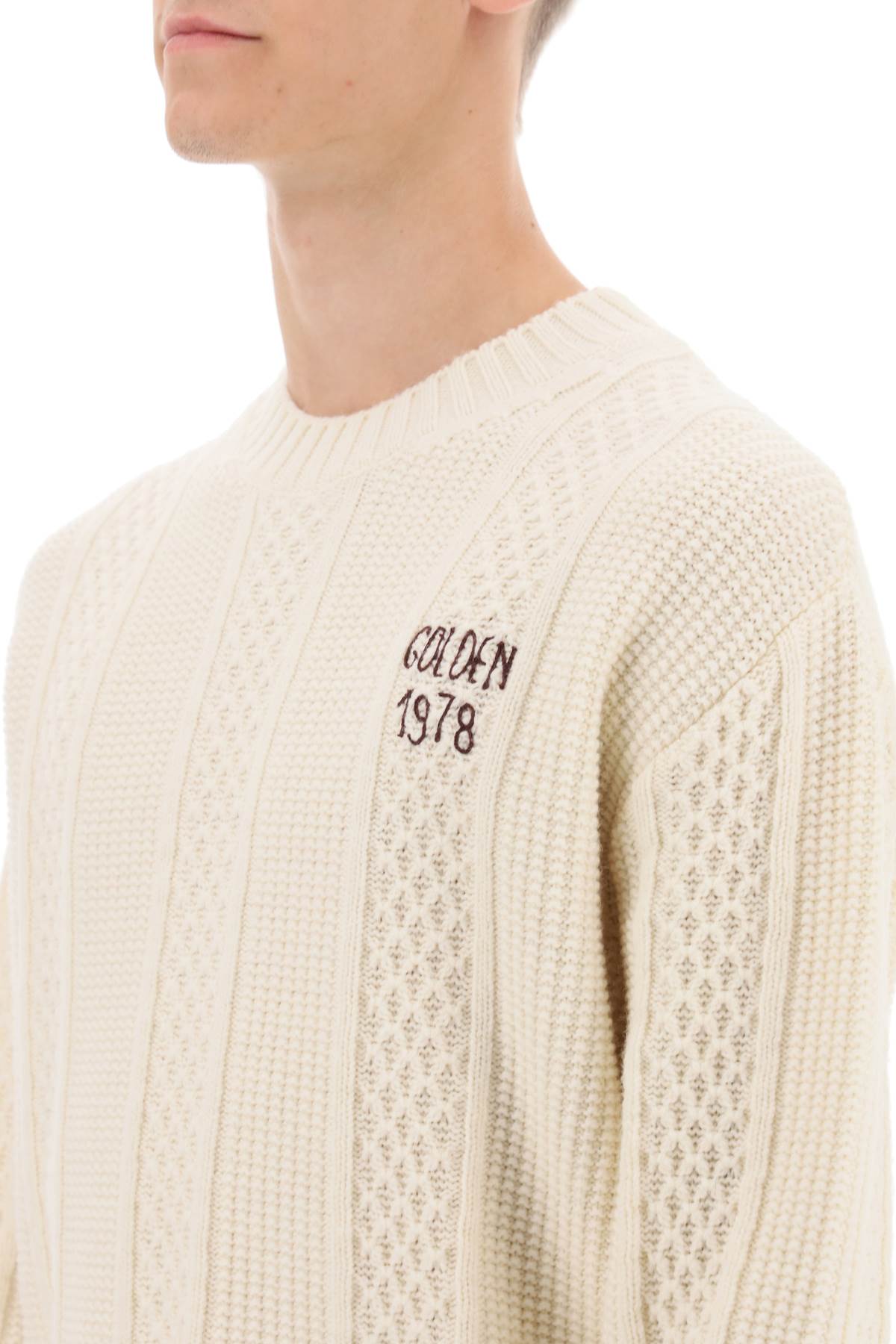 Golden Goose Golden goose sweater with hand-embroidered logo