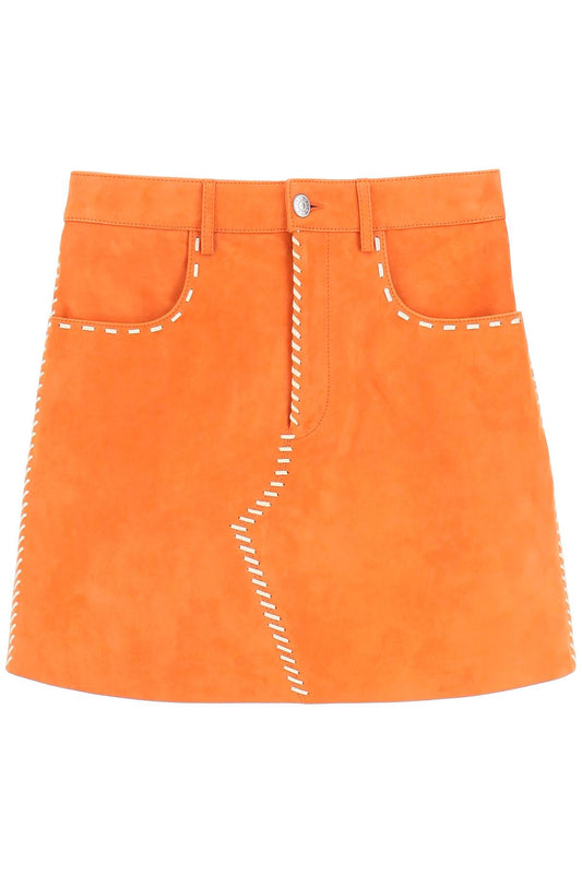 Marni Marni suede mini skirt