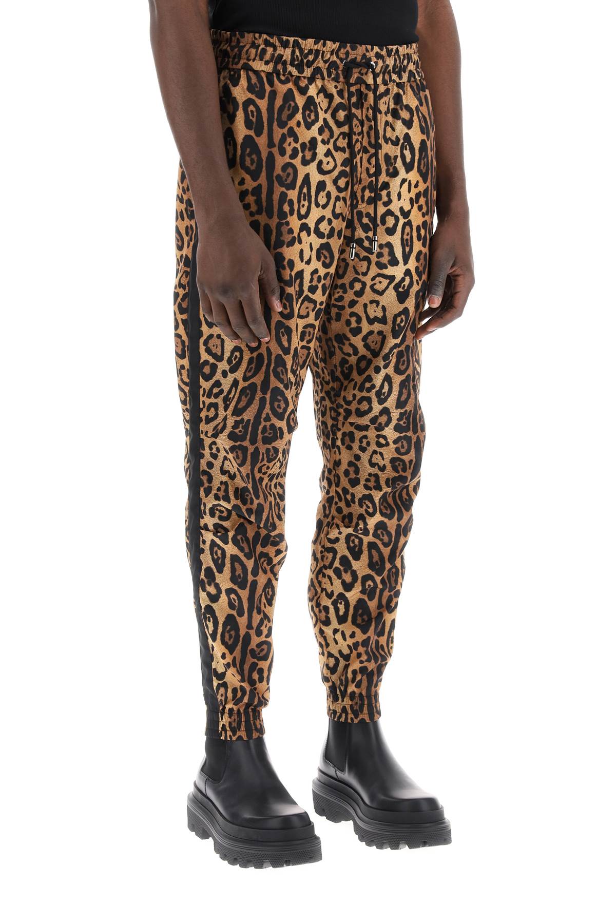 Dolce & Gabbana Dolce & gabbana leopard print nylon jogger pants for