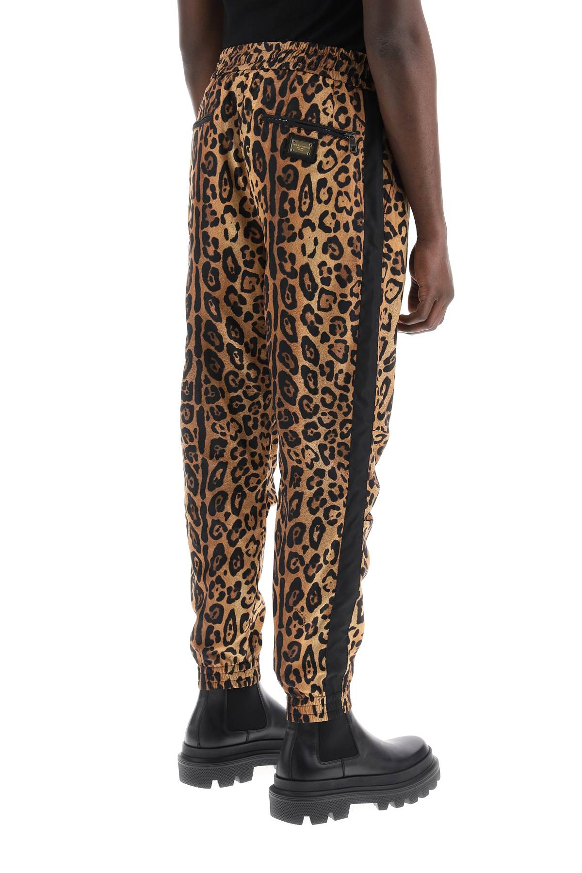 Dolce & Gabbana Dolce & gabbana leopard print nylon jogger pants for