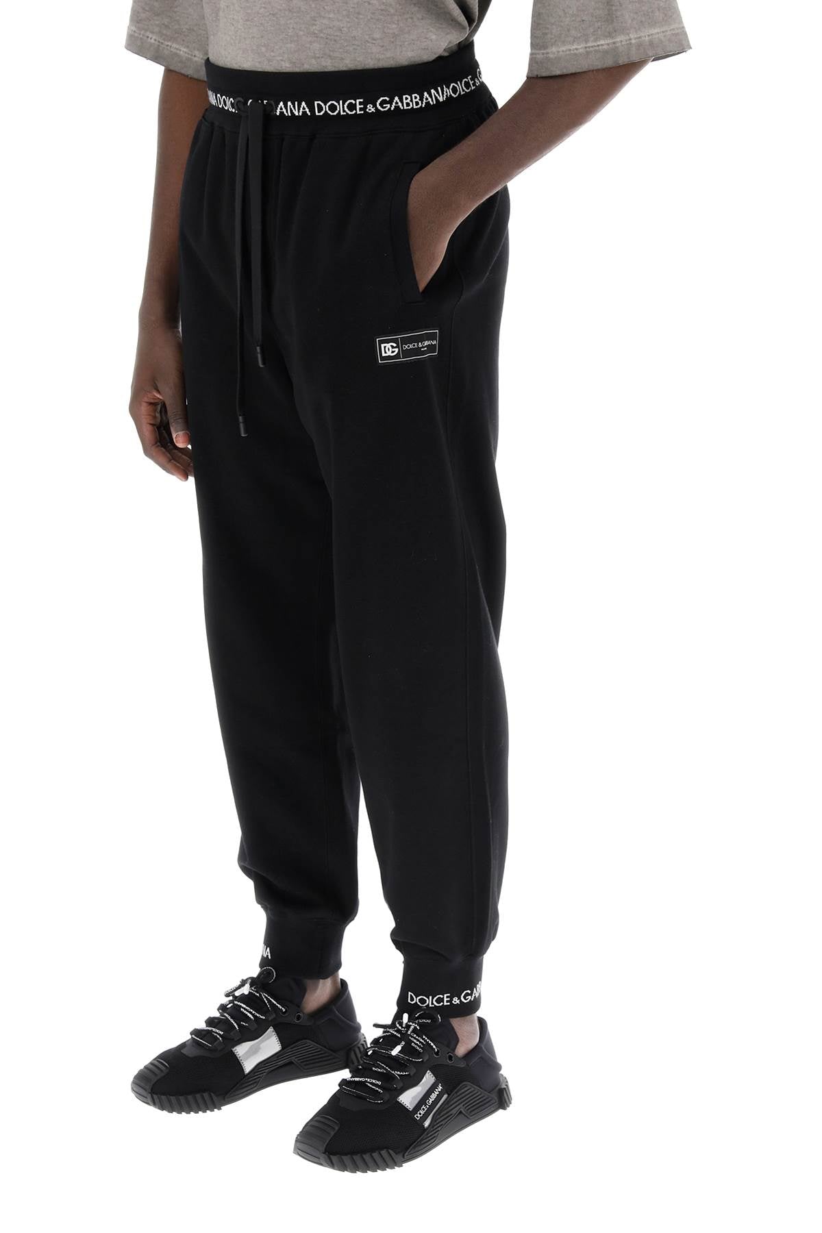 Dolce & Gabbana Dolce & gabbana logo trim sweatpants