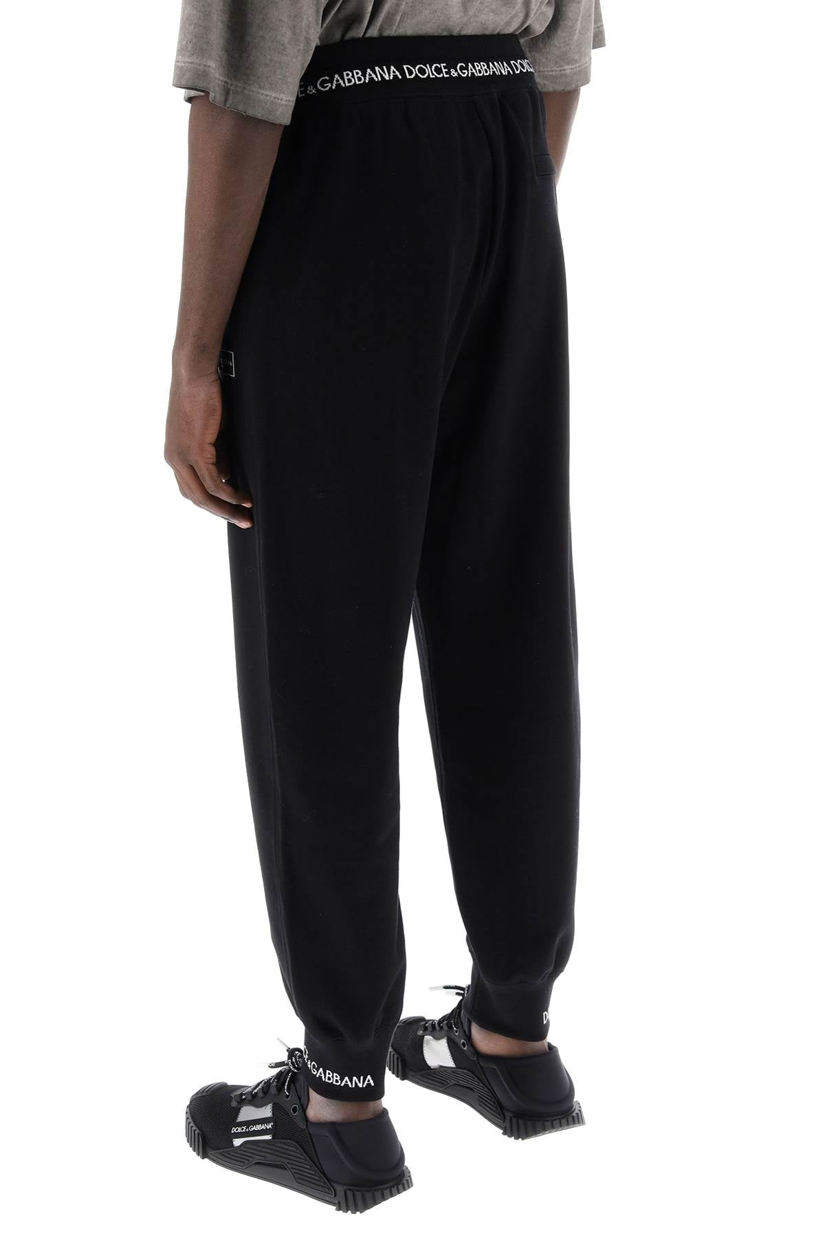 Dolce & Gabbana Dolce & gabbana logo trim sweatpants