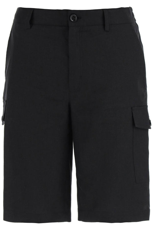 Dolce & Gabbana Dolce & gabbana linen cargo bermuda shorts for