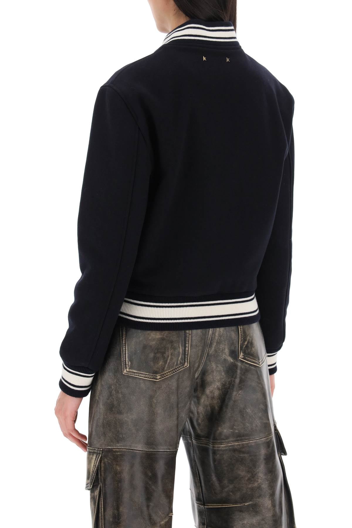 Golden Goose Golden goose 'dirce' wool blend bomber jacket