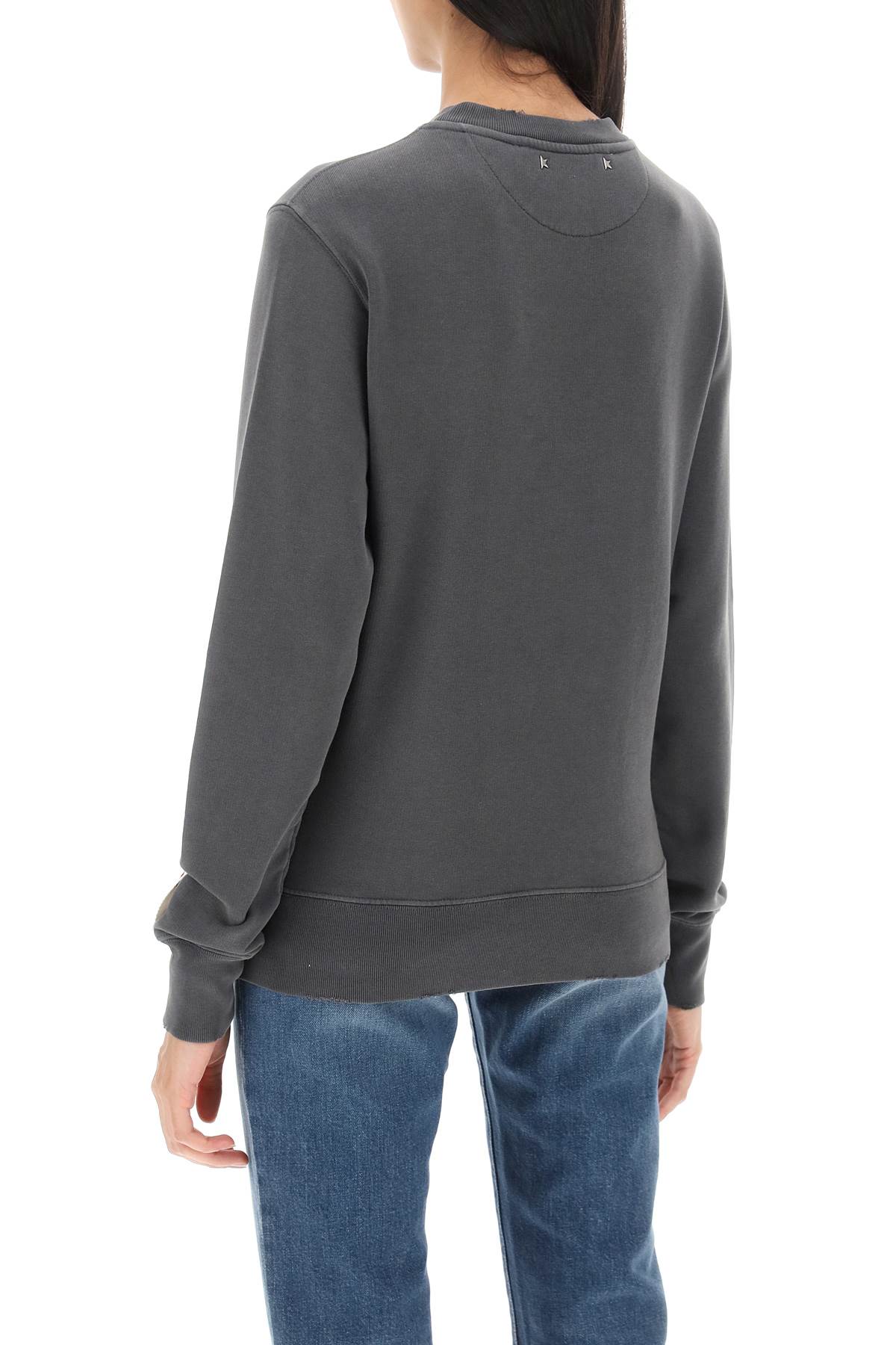 Golden Goose Golden goose athena crew-neck sweatshirt with distressed logo