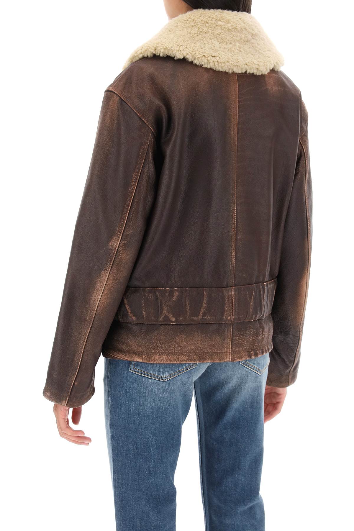 Golden Goose Golden goose 'ilaria' calf-leather biker jacket