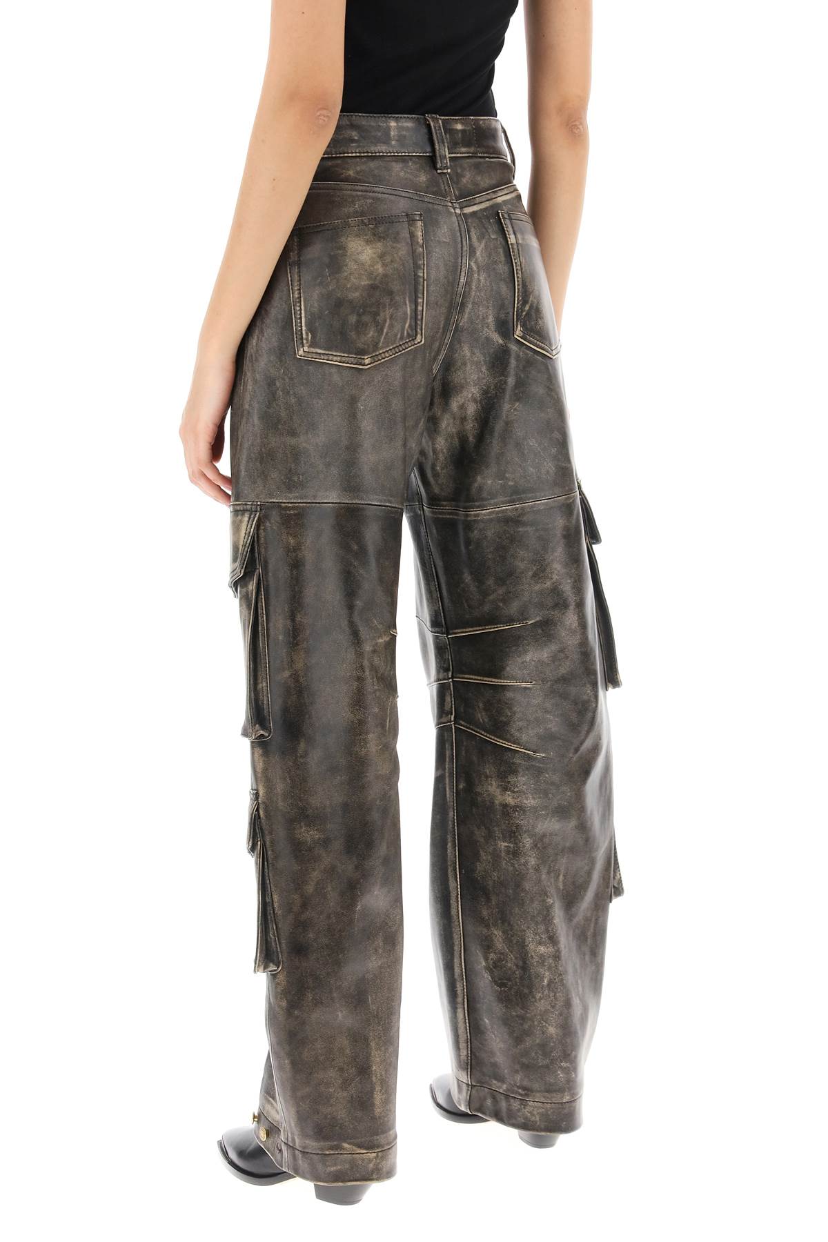 Golden Goose Golden goose irin cargo pants in vintage-effect nappa leather