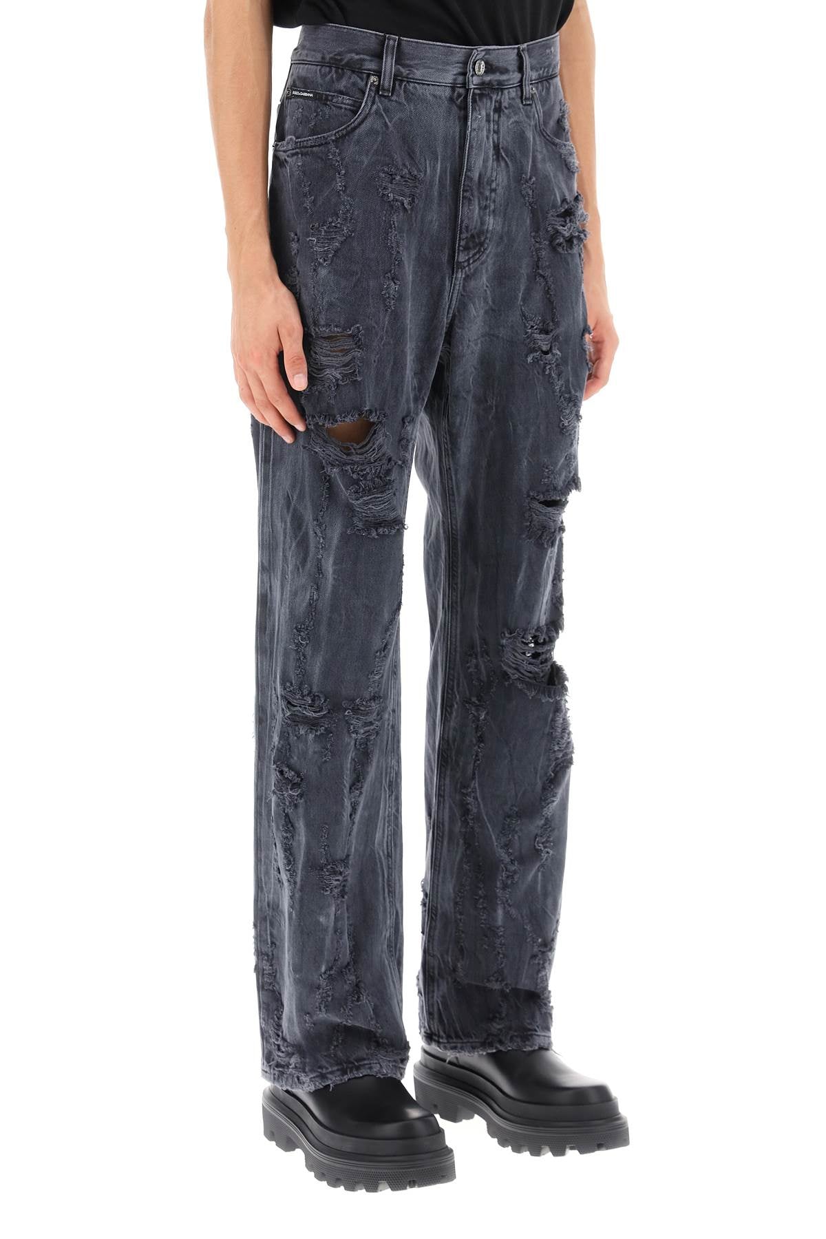 Dolce & Gabbana Dolce & gabbana destroyed-effect jeans