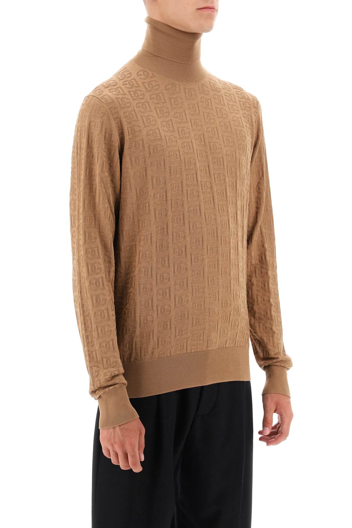 Dolce & Gabbana Dolce & gabbana silk jacquard turtleneck pullover