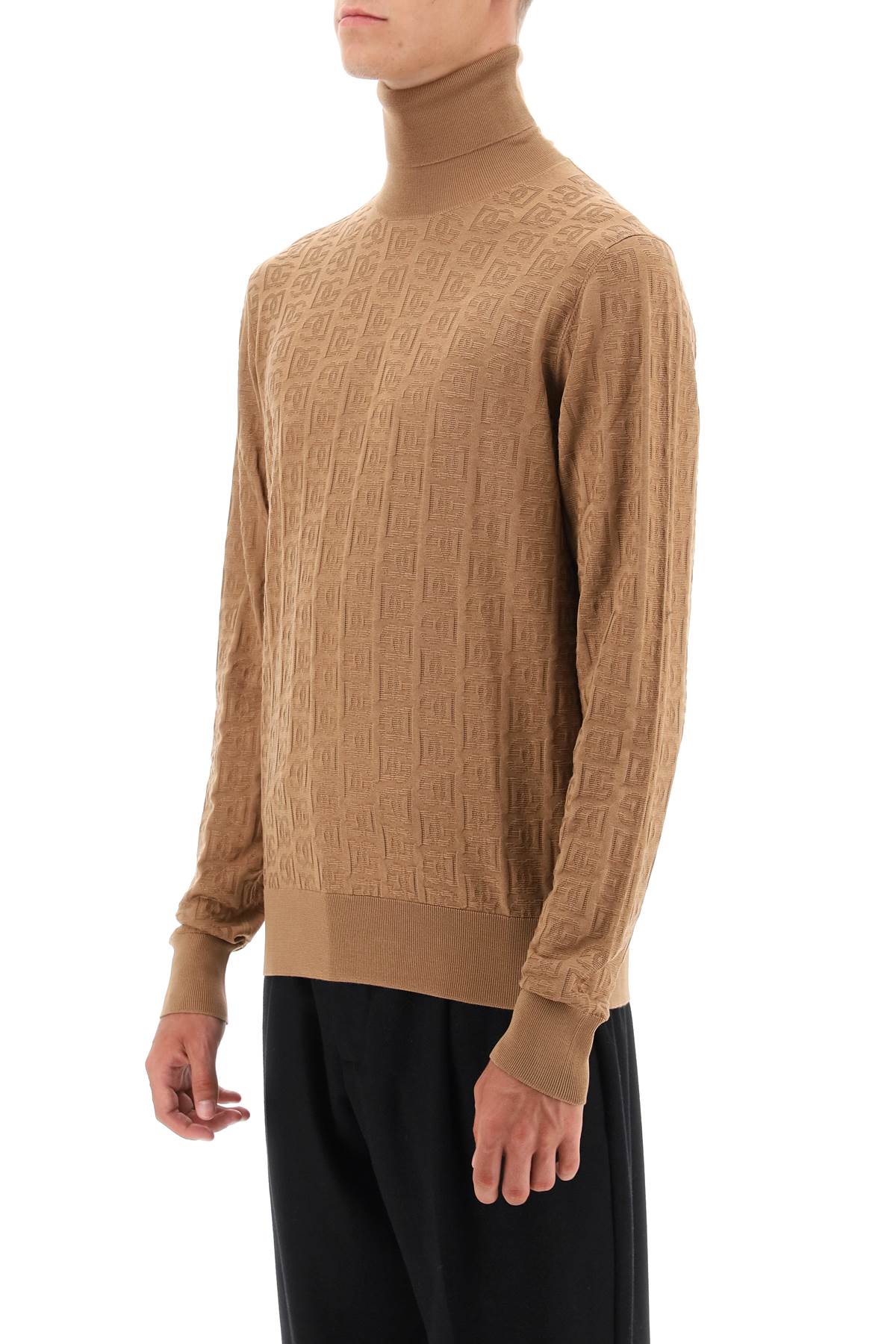 Dolce & Gabbana Dolce & gabbana silk jacquard turtleneck pullover