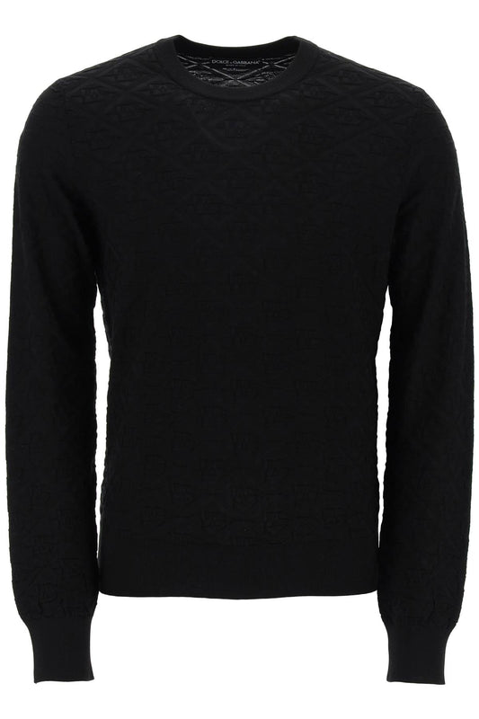 Dolce & Gabbana Dolce & gabbana dg jacquard silk sweater