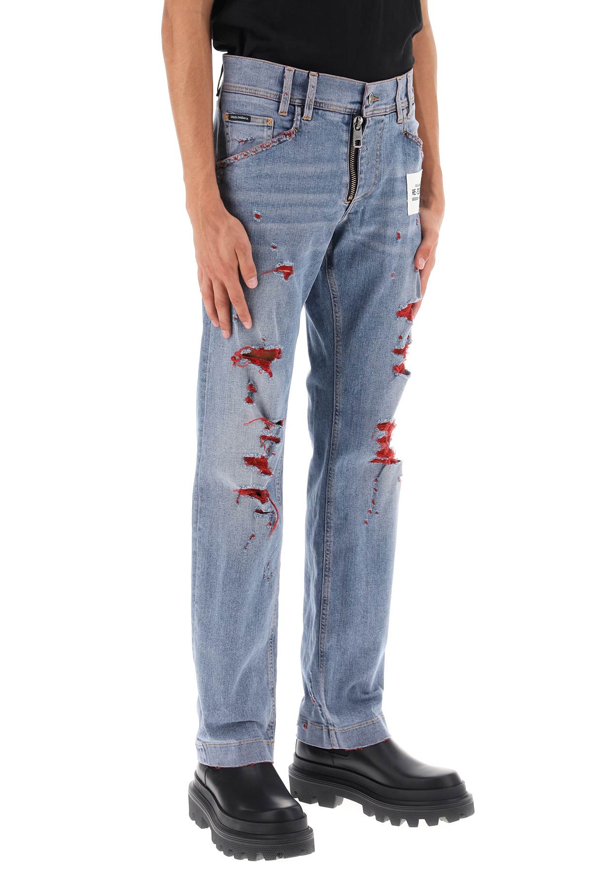 Dolce & Gabbana Dolce & gabbana re-edition jeans with destroyed detailing