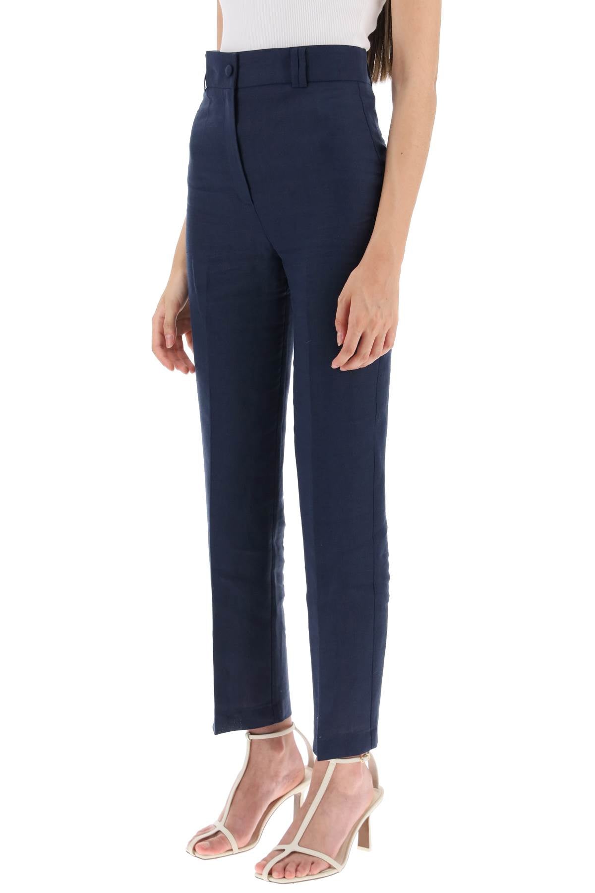 Hebe Studio Hebe studio 'loulou' linen trousers