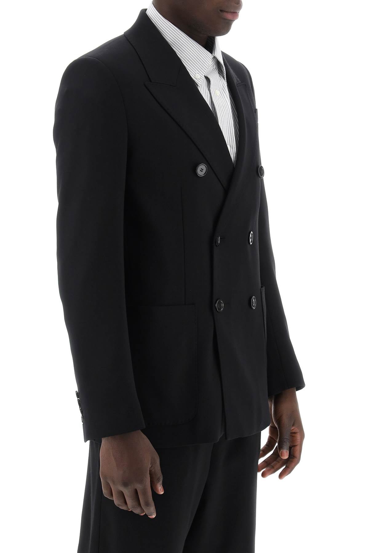 Ami Alexandre Mattiussi Ami paris double-breasted wool jacket for men