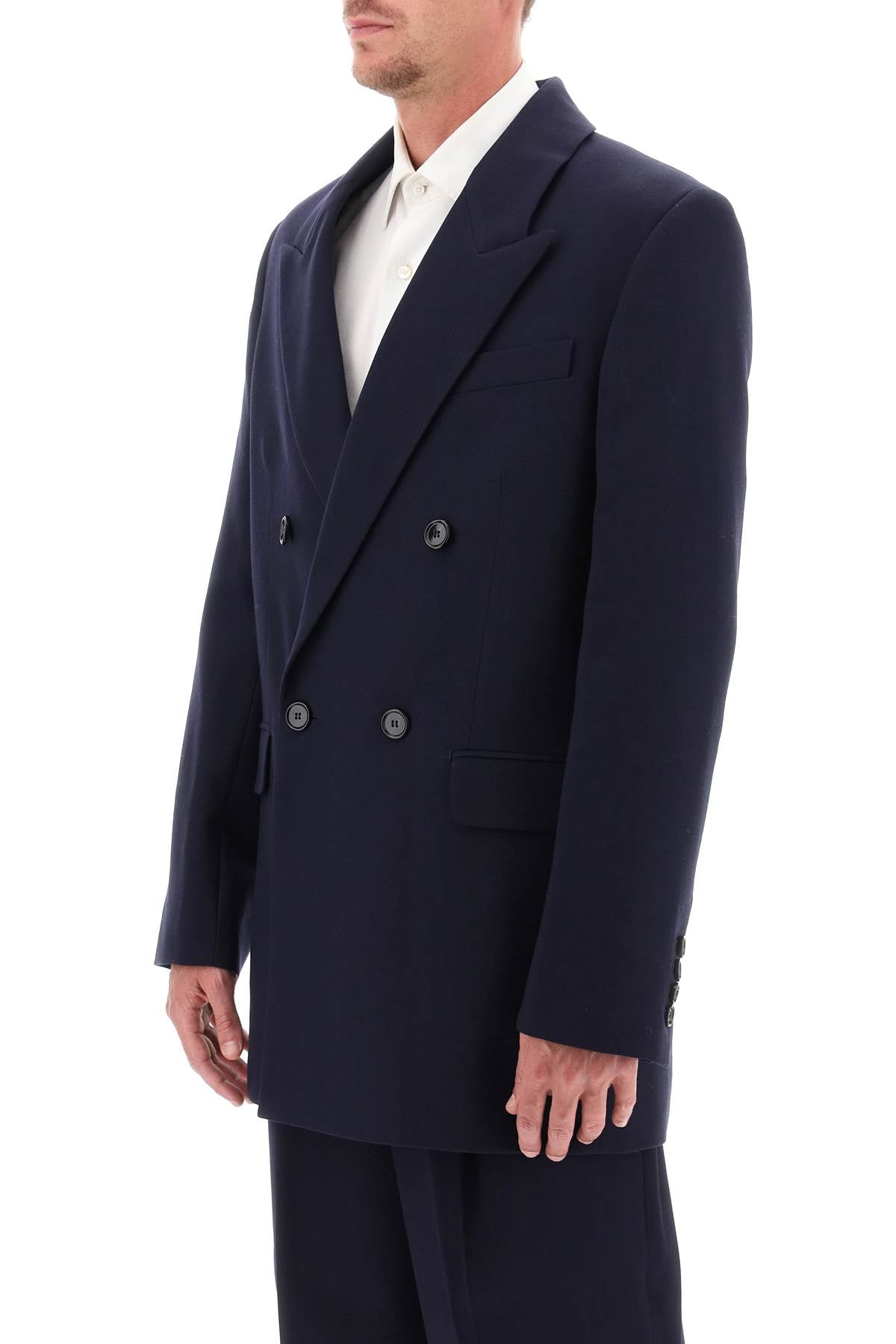 Ami Alexandre Mattiussi Ami paris wool serge double-breasted blazer