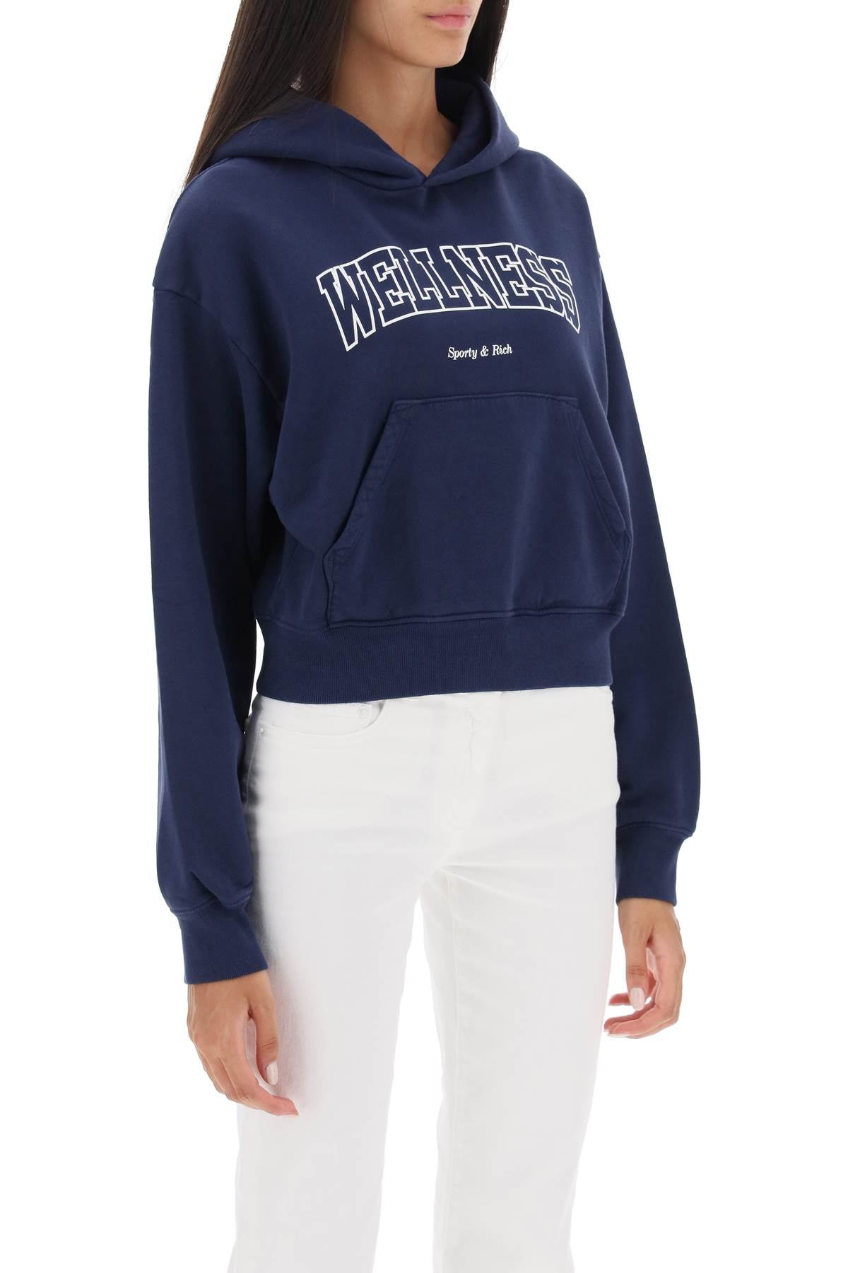 Sporty & Rich Sporty rich wellness cropped hoodie