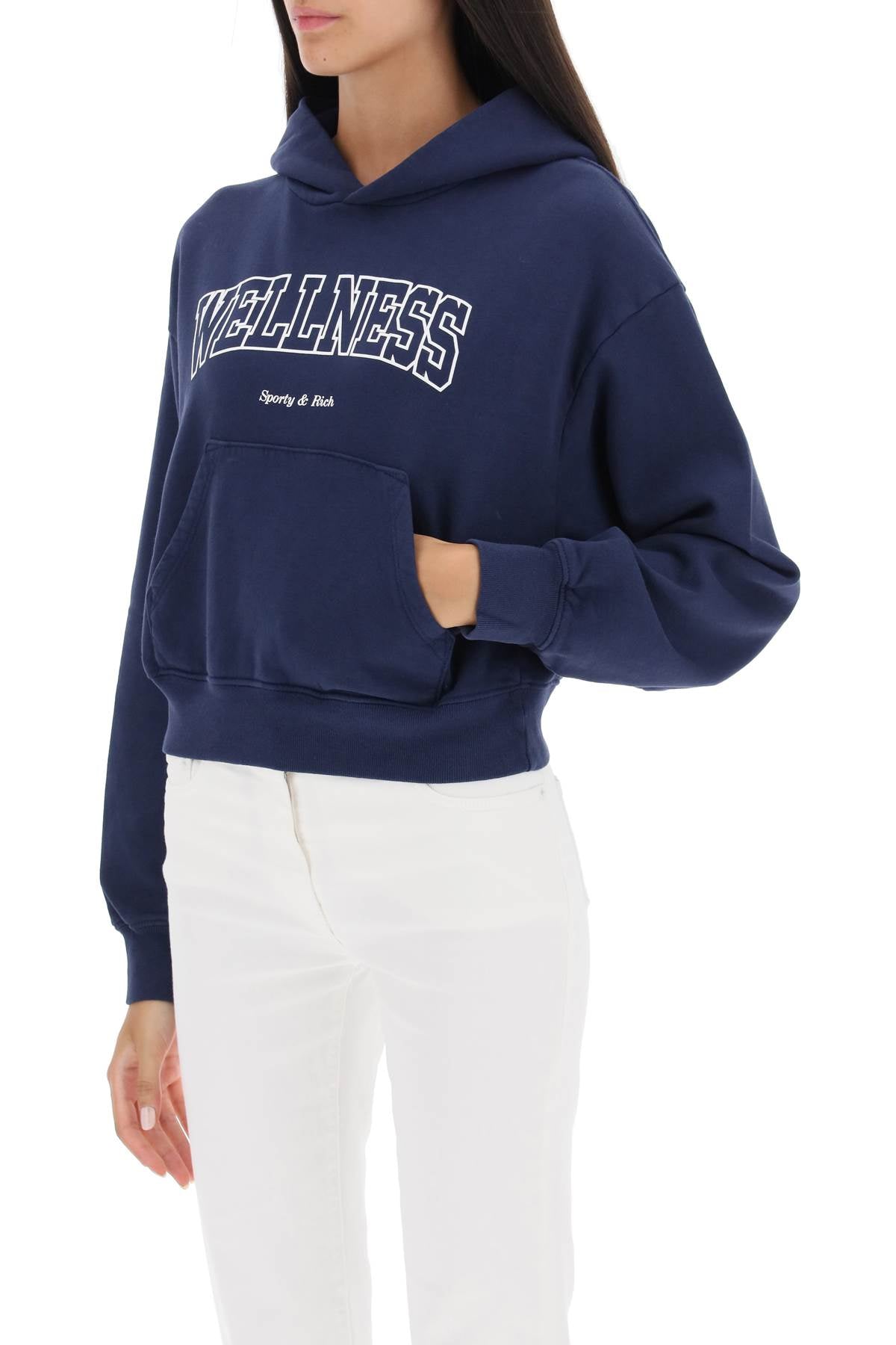 Sporty & Rich Sporty rich wellness cropped hoodie