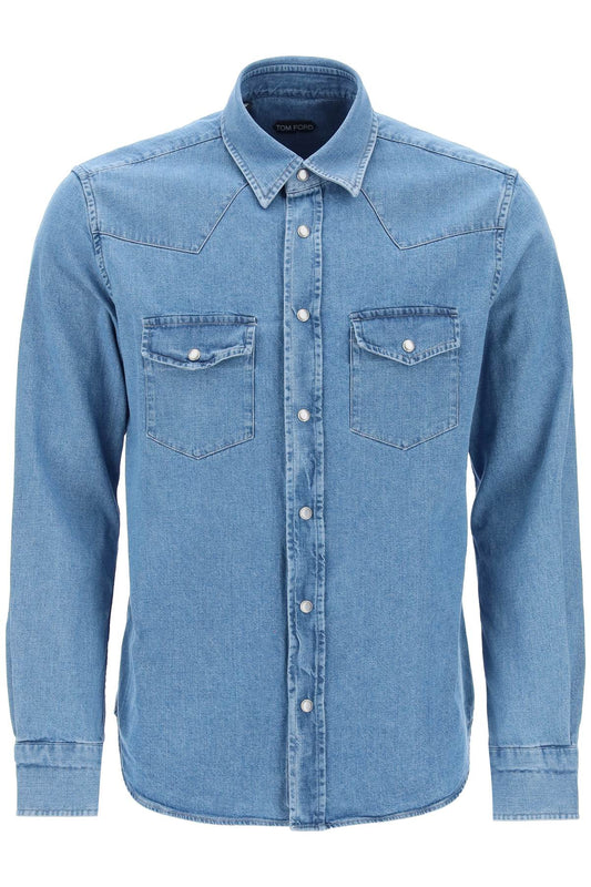 Tom Ford Tom ford denim western shirt for men