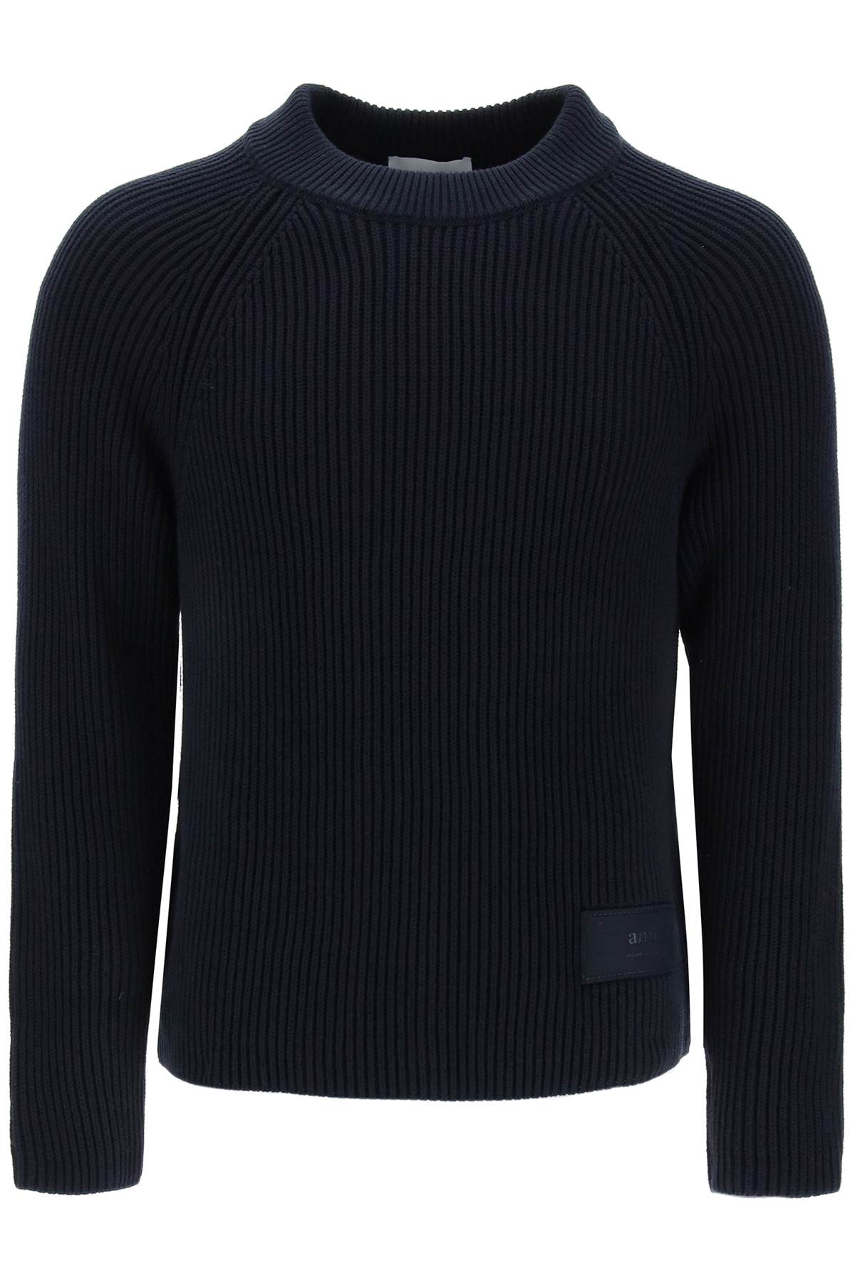 Ami Alexandre Mattiussi Ami paris cotton and wool crew-neck sweater