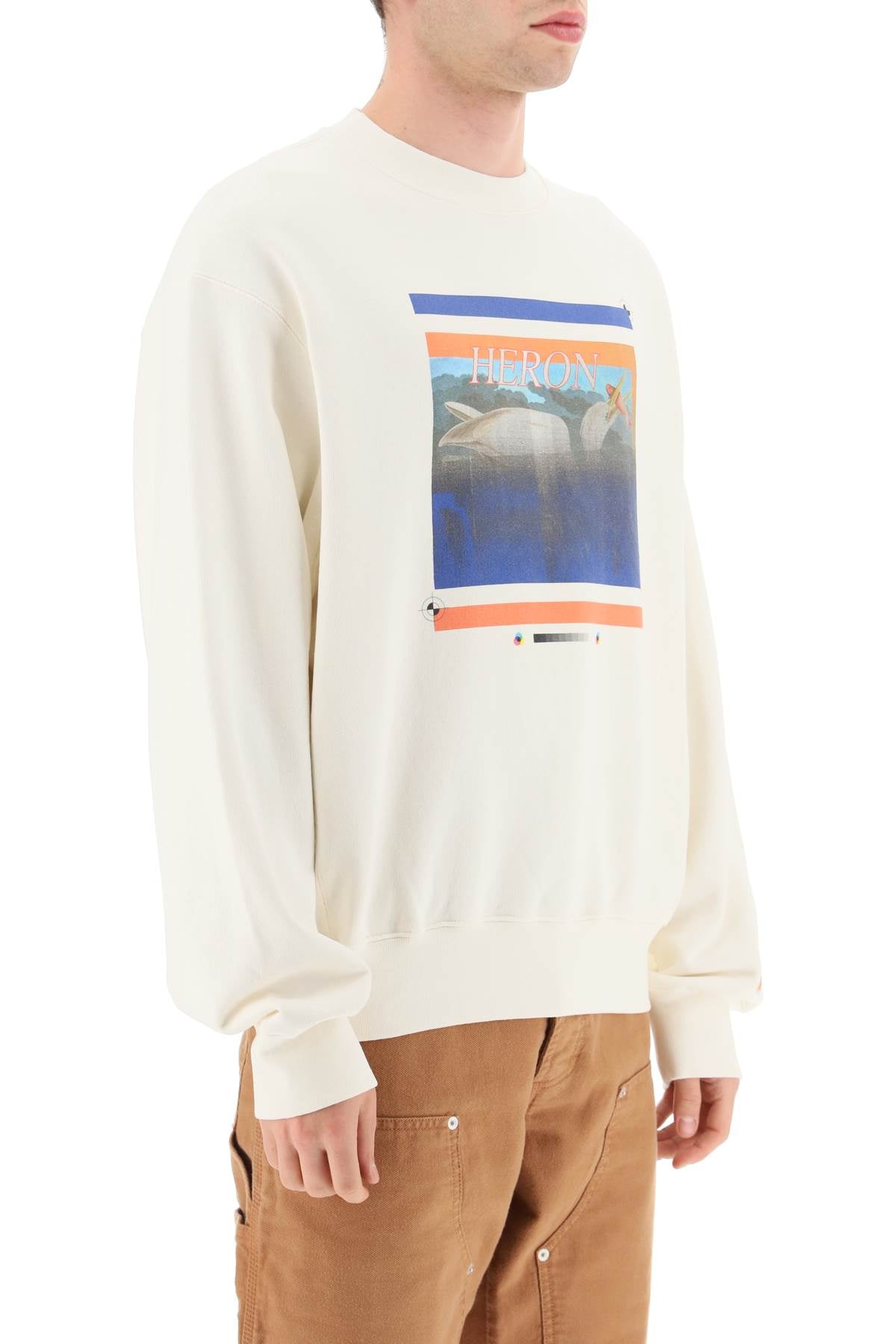 Heron Preston Heron preston 'misprinted heron' print sweatshirt