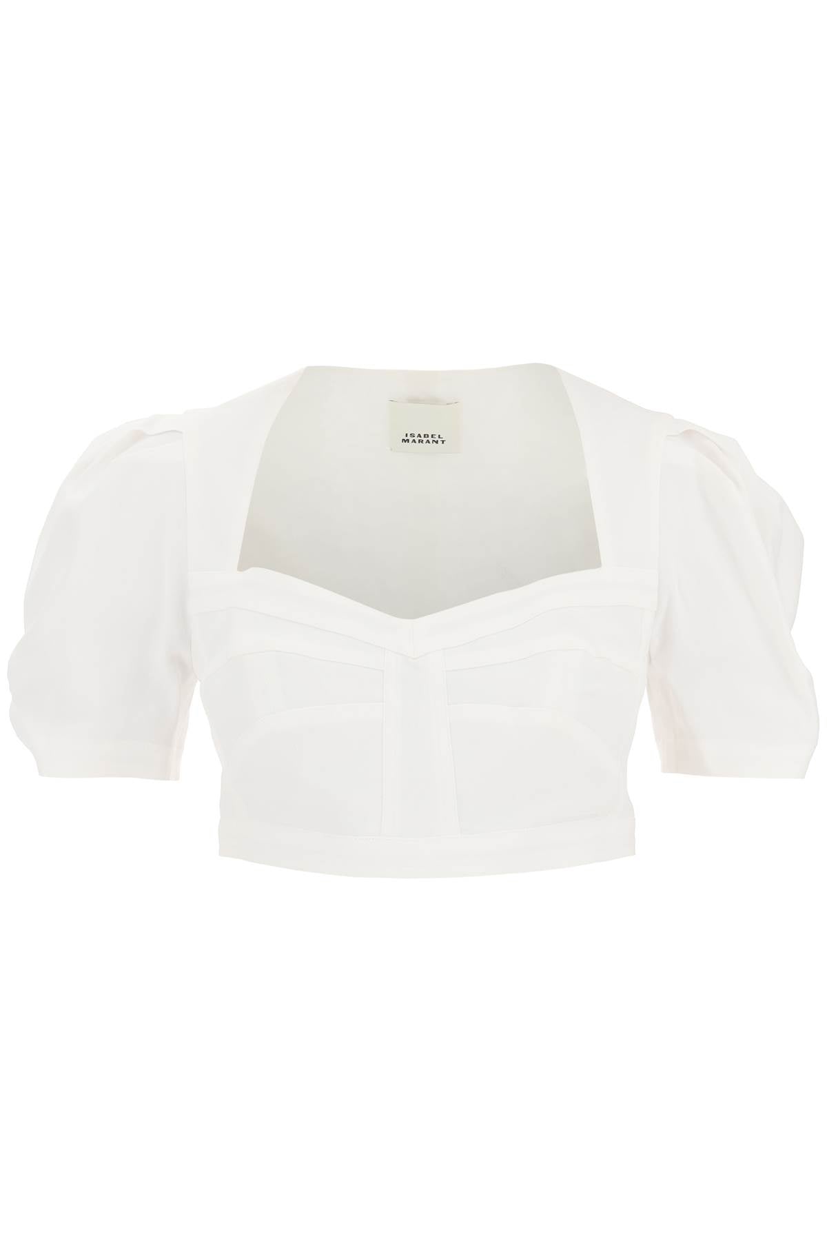 Isabel Marant Isabel marant 'fania' hemp blend crop top