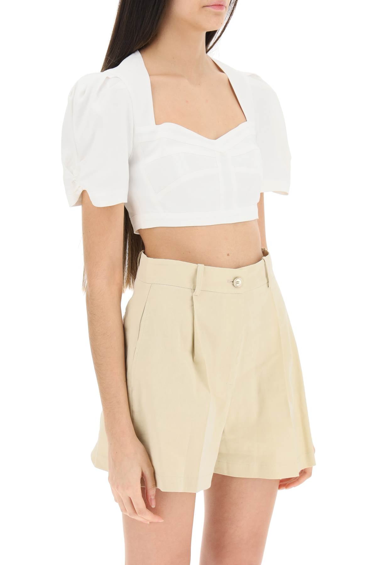 Isabel Marant Isabel marant 'fania' hemp blend crop top