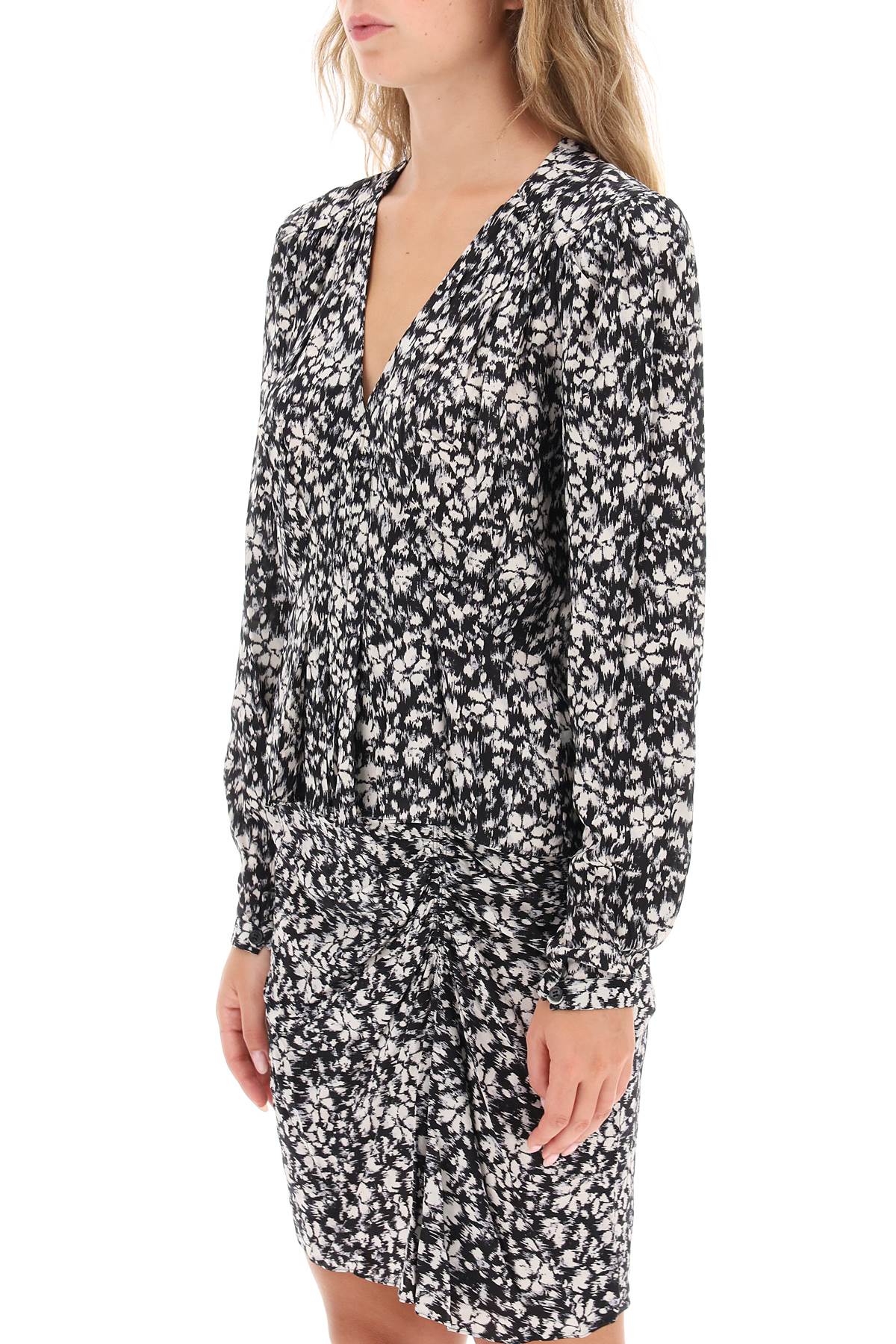 Marant ETOILE Isabel marant etoile eddy floral crepe blouse