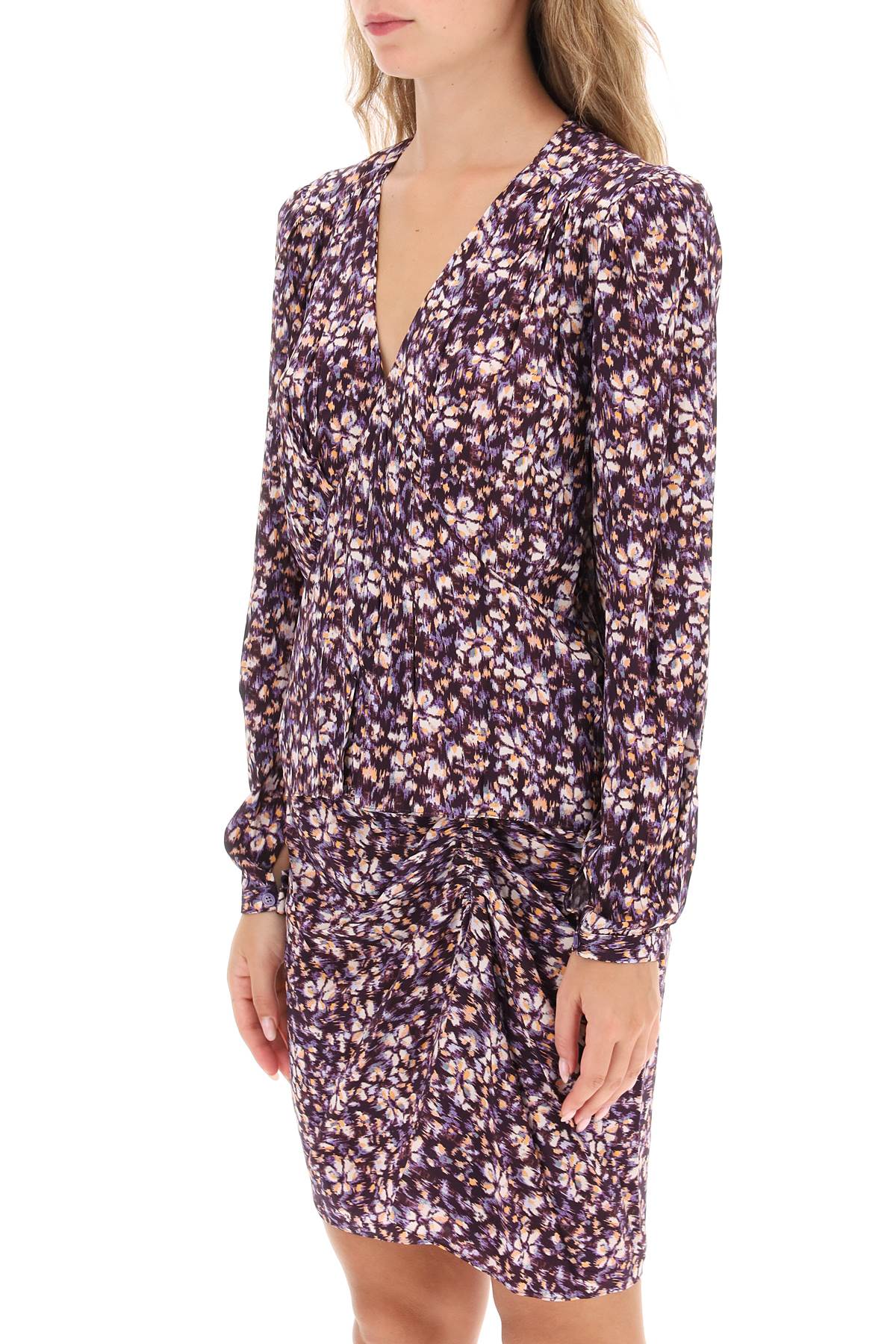 Marant ETOILE Isabel marant etoile eddy floral crepe blouse