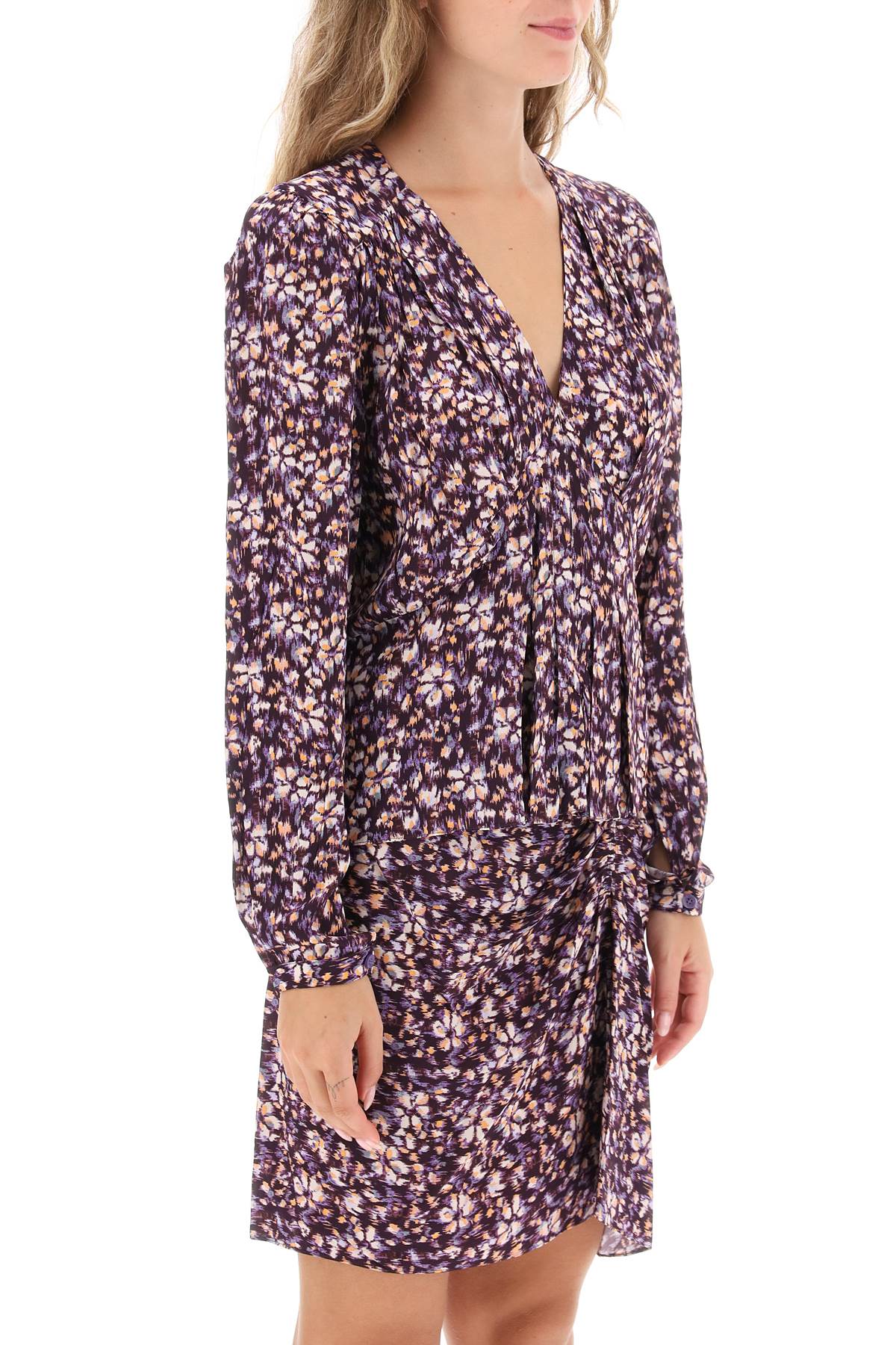 Marant ETOILE Isabel marant etoile eddy floral crepe blouse