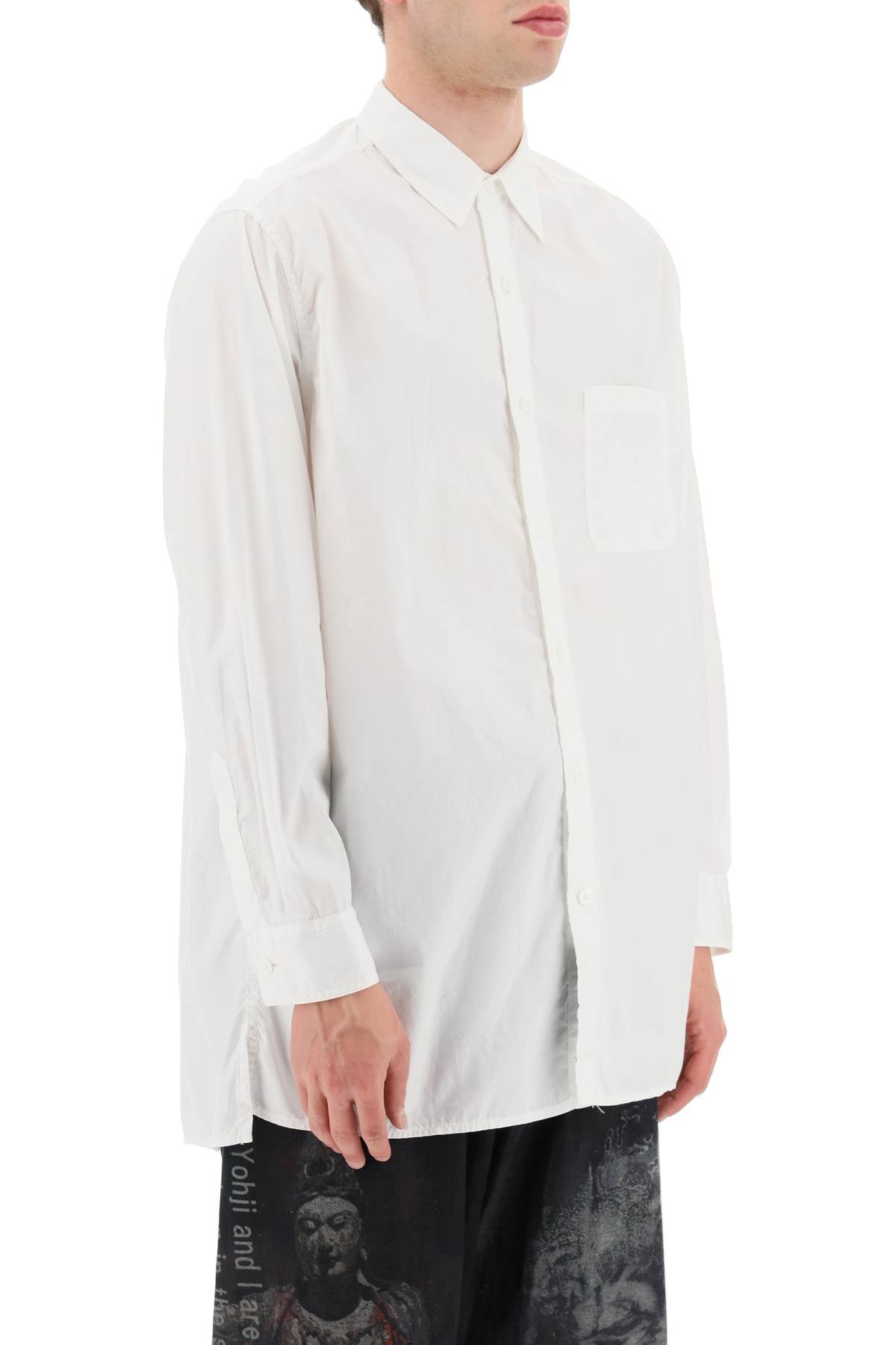 Yohji Yamamoto Yohji yamamoto classic cotton shirt with pocket