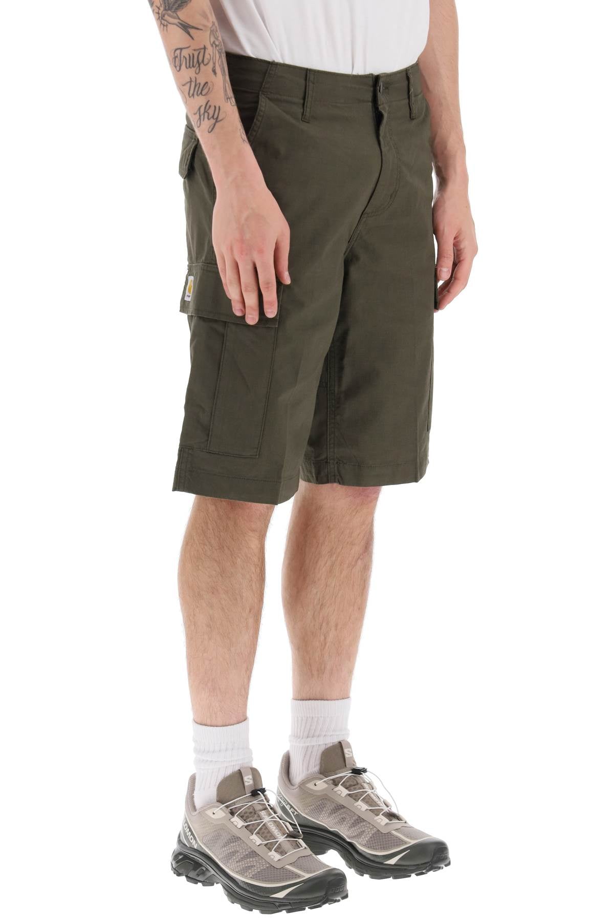 Carhartt Wip Carhartt wip regular cargo shorts in ripstop cotton