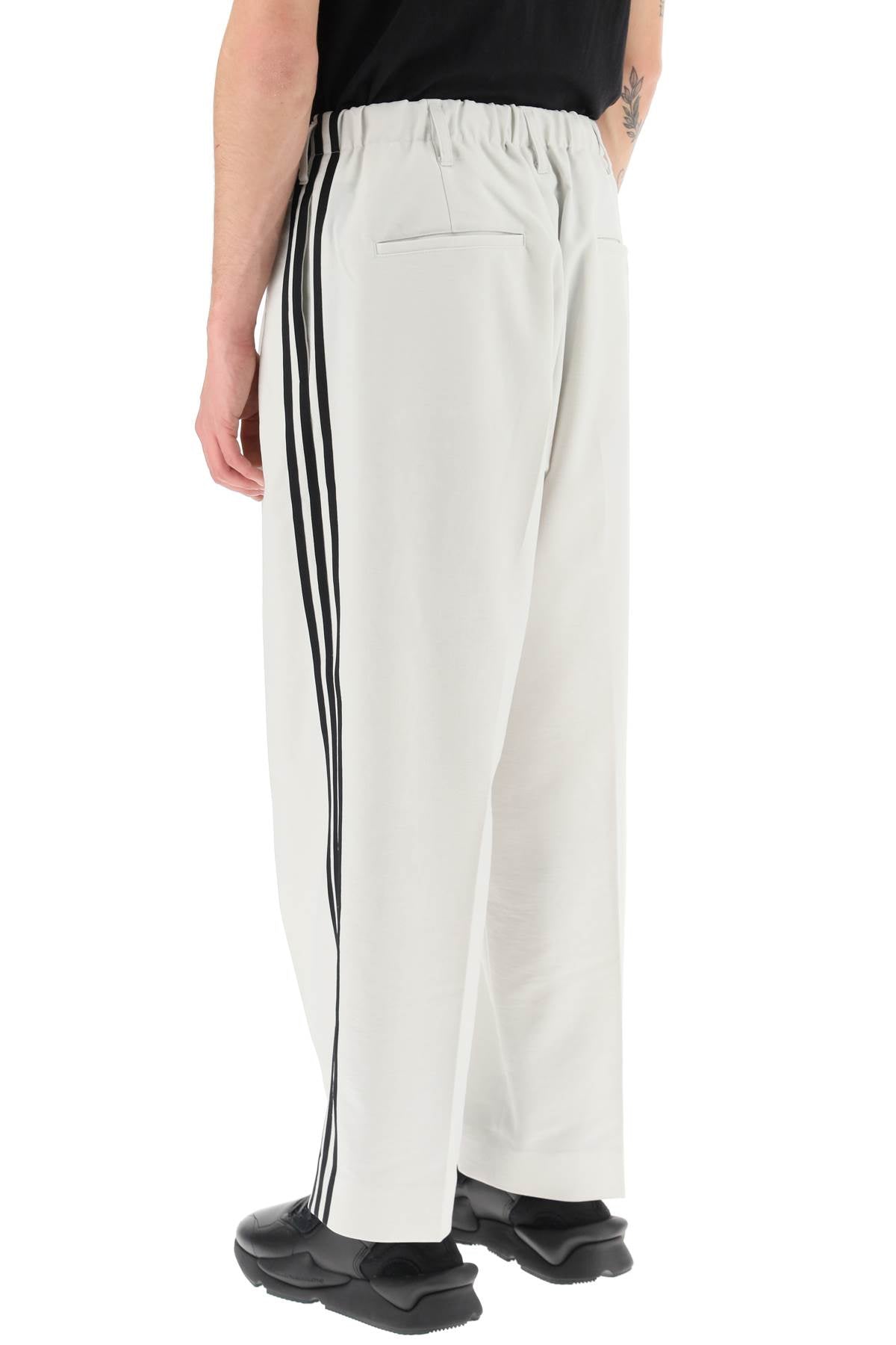 Y-3 Y-3 lightweight twill pants with side stripes