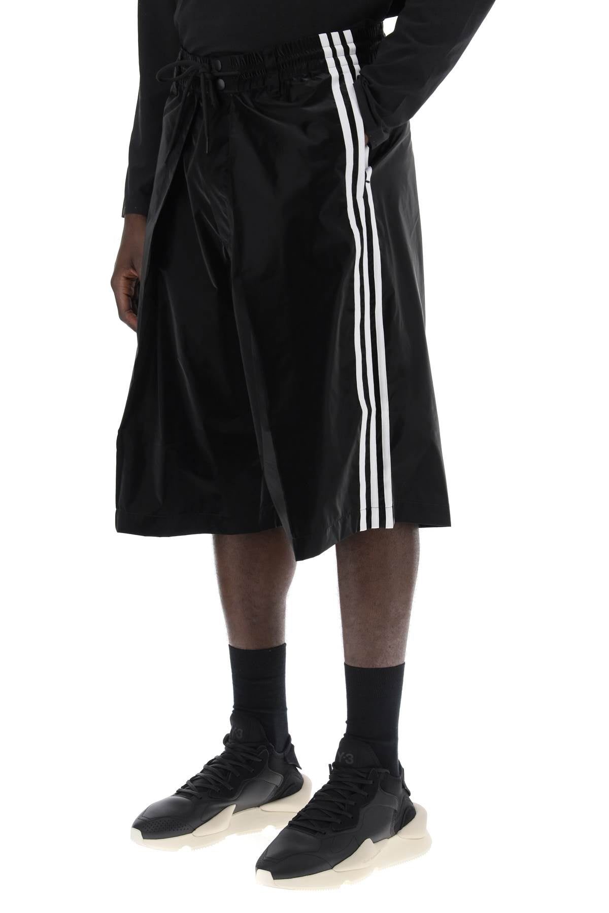 Y-3 Y-3 shiny nylon bermuda shorts