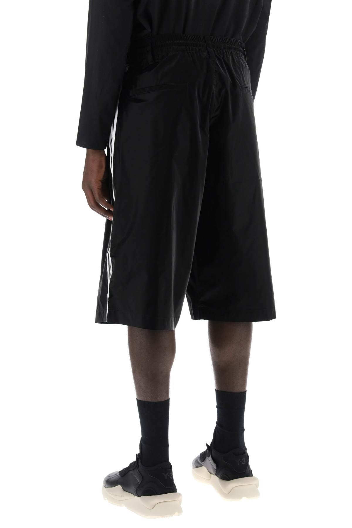 Y-3 Y-3 shiny nylon bermuda shorts