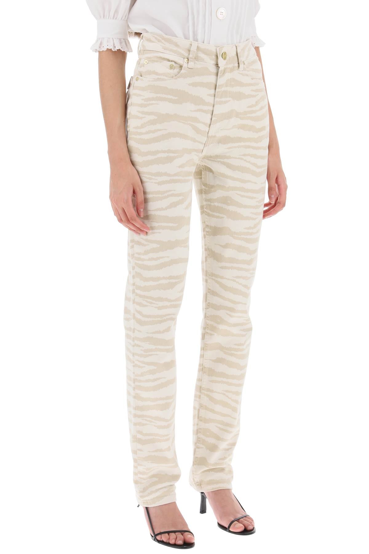 Ganni Ganni 'swigy' printed denim jeans