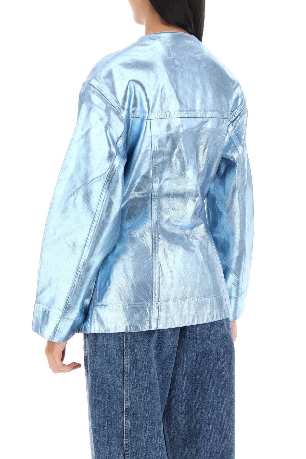 Ganni Ganni foil denim jacket