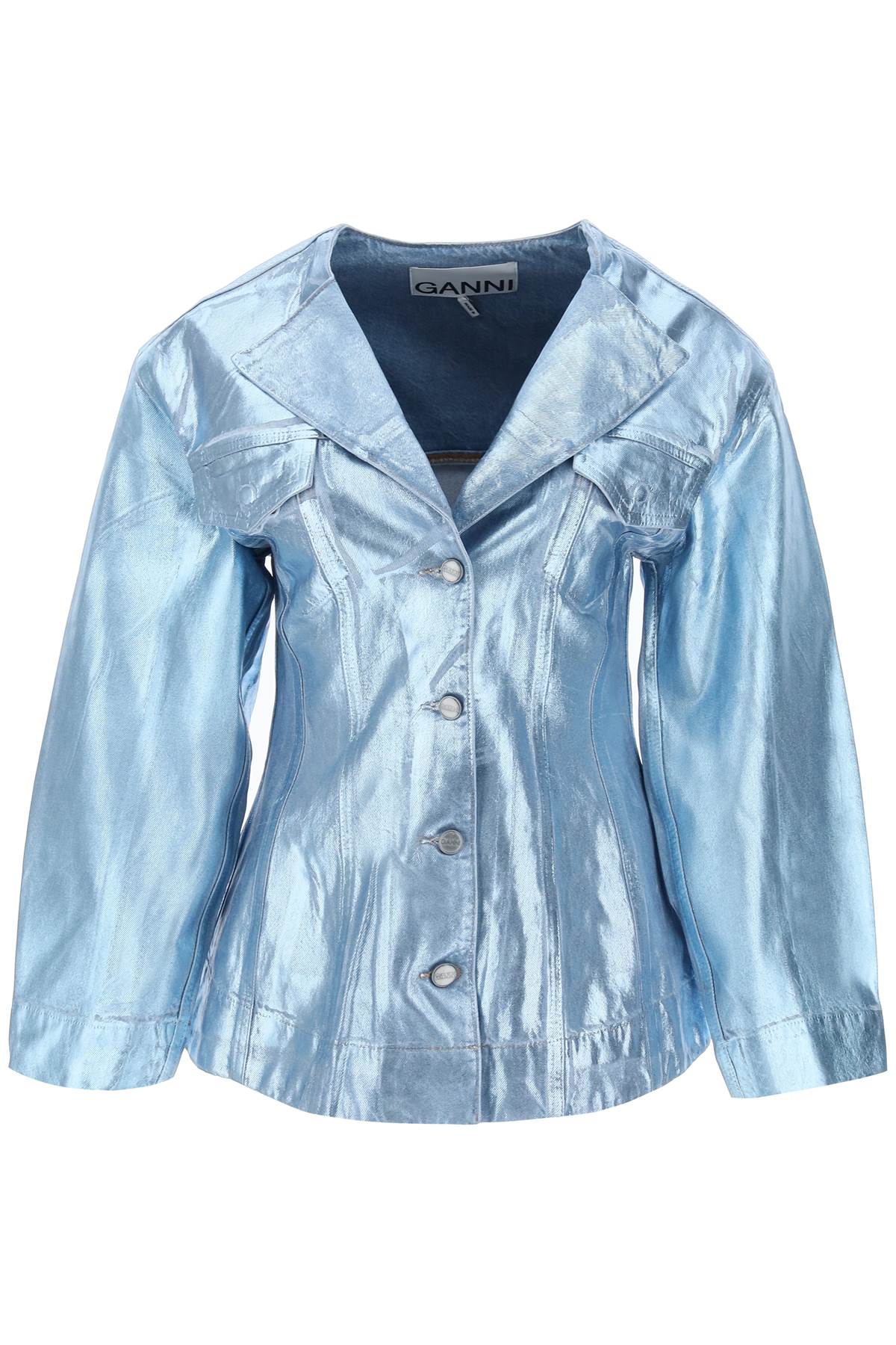 Ganni Ganni foil denim jacket