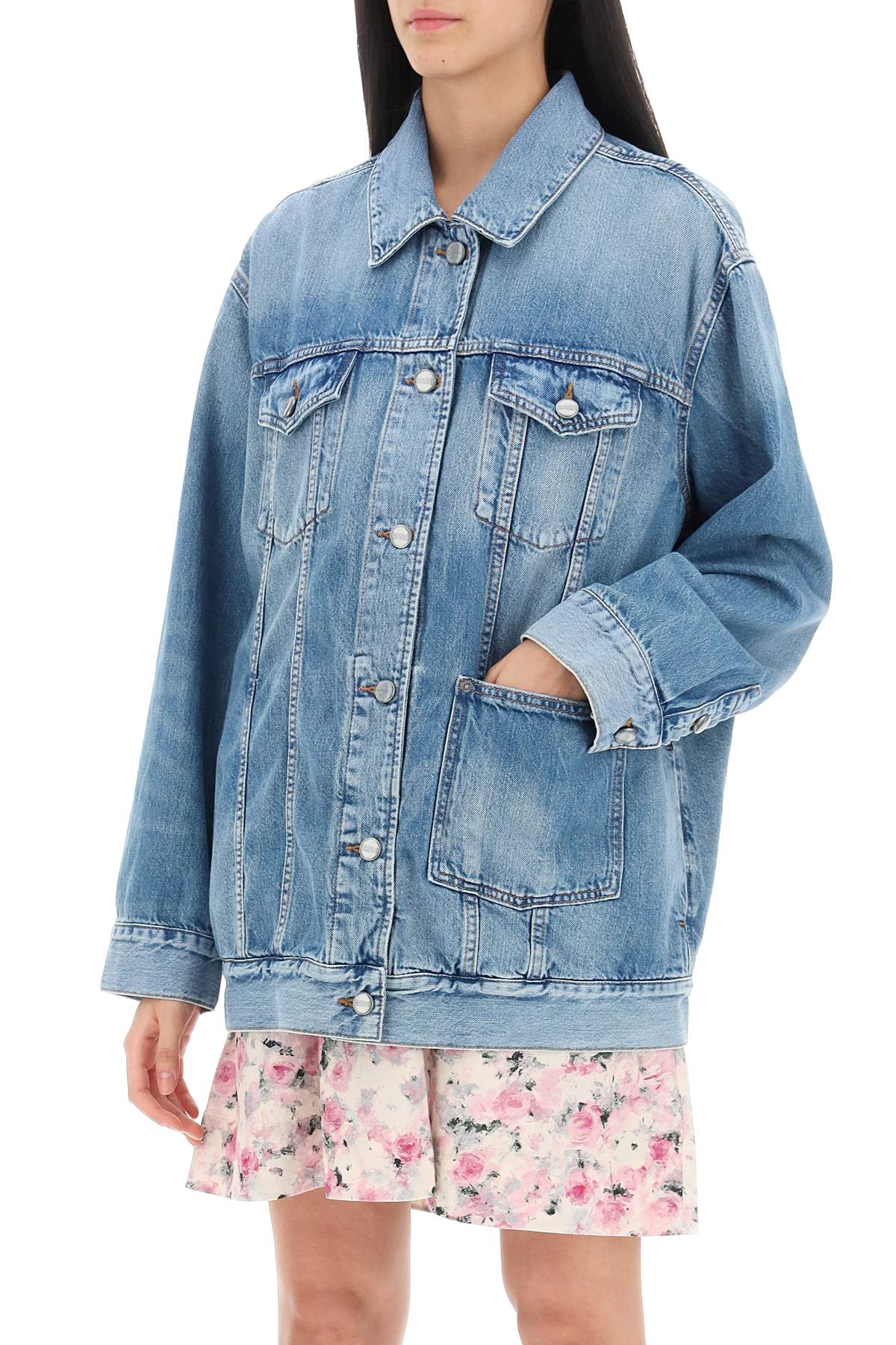 Ganni Ganni oversized denim jacket