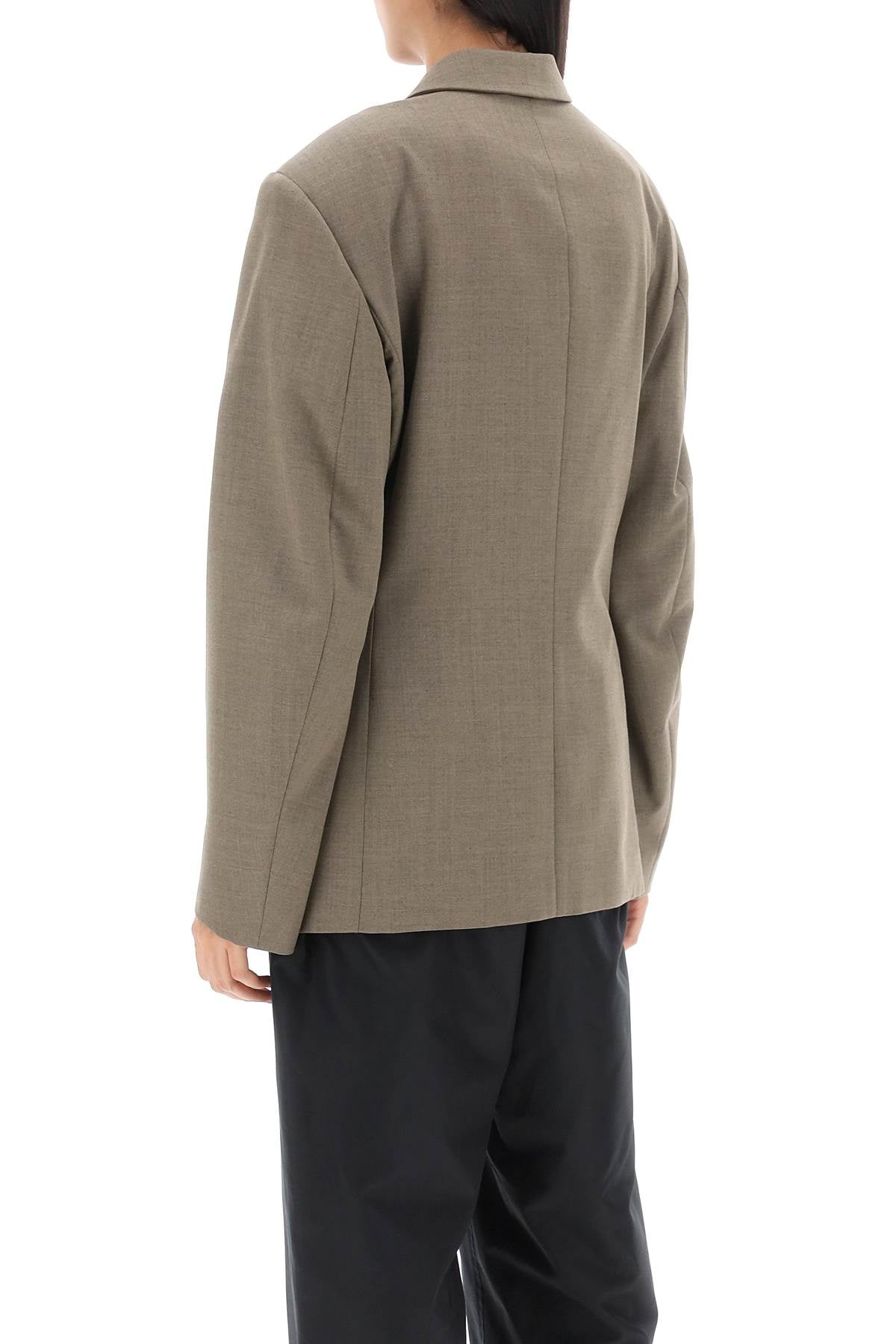 Lemaire Lemaire double-breasted blazer in tropical poly wool