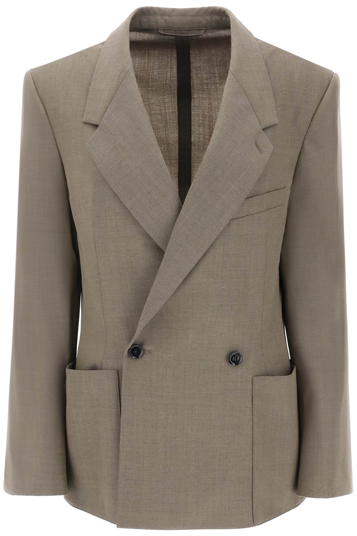 Lemaire Lemaire double-breasted blazer in tropical poly wool