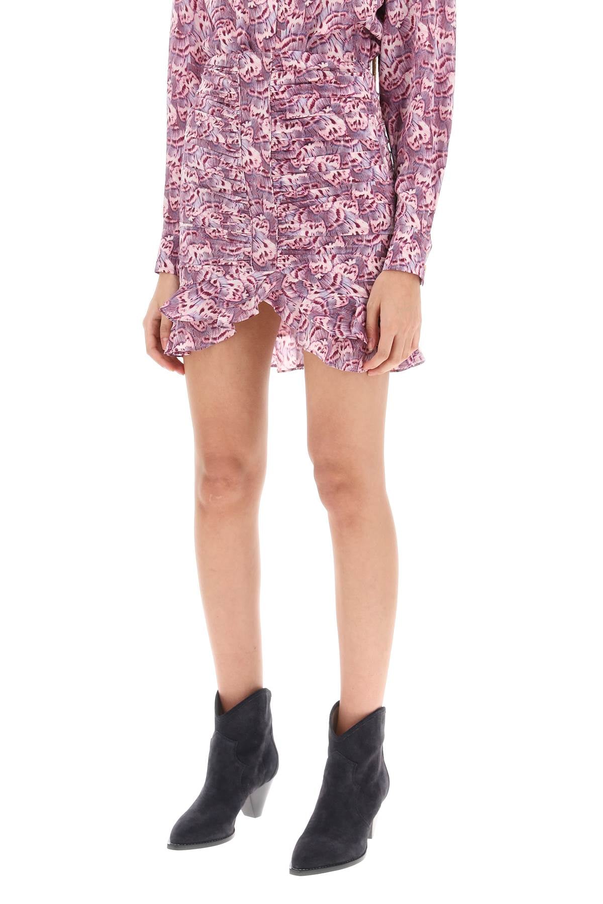 Isabel Marant Isabel marant milendi gathered mini skirt with ruuffles