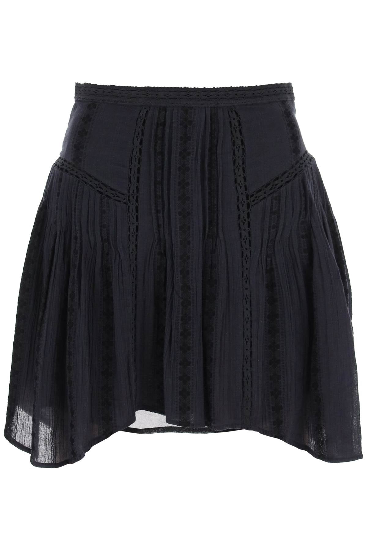 Marant ETOILE Isabel marant etoile jorena mini skirt with lace inserts