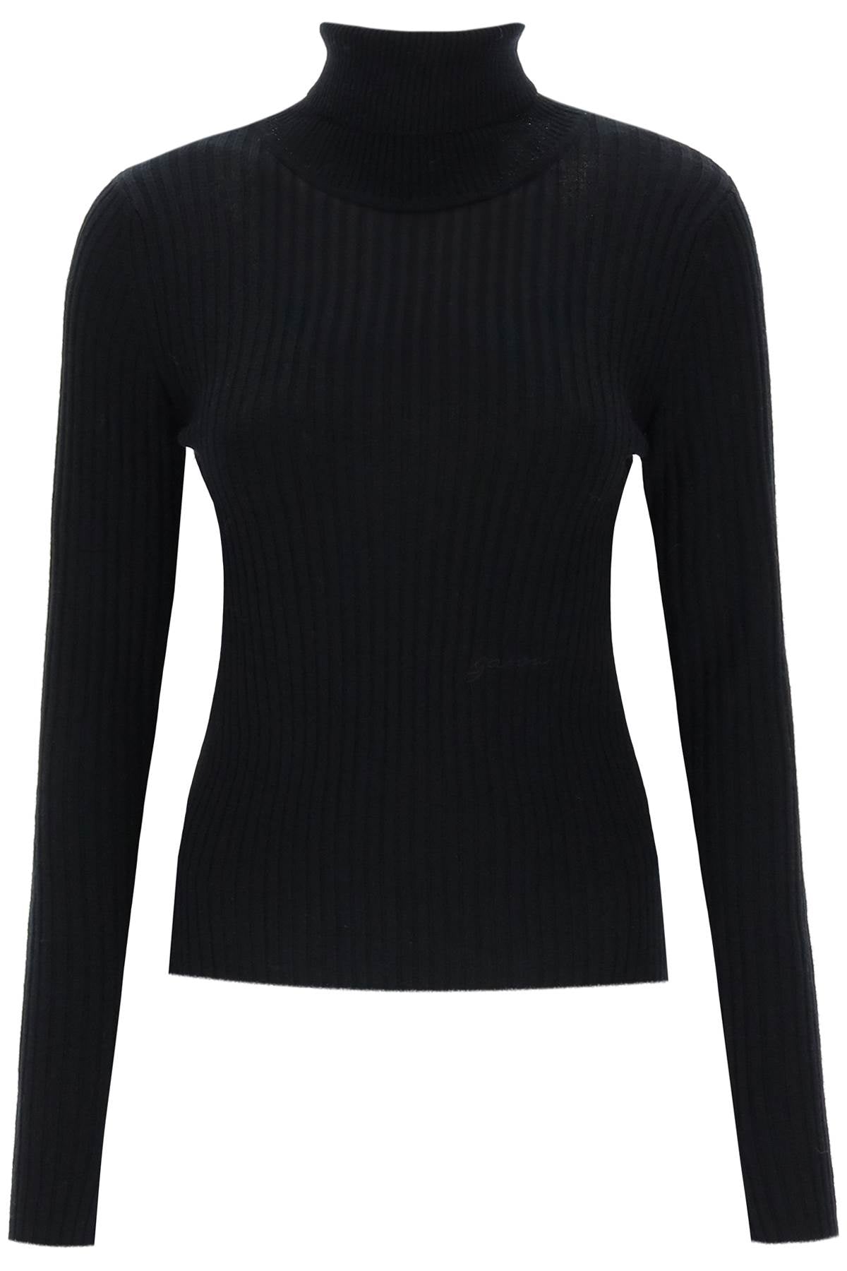 Ganni Ganni turtleneck sweater with back cut out